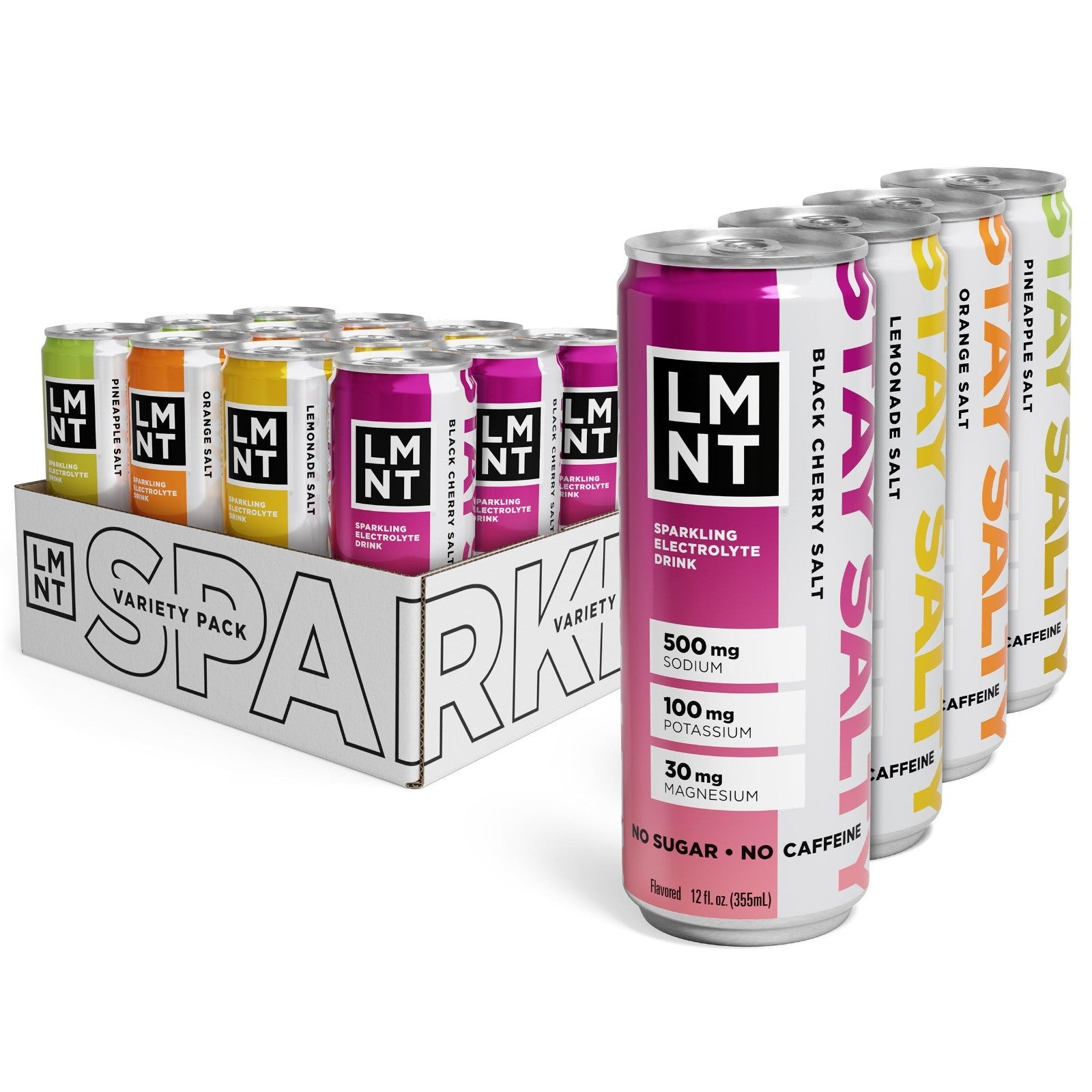 Electrolyte Sparkling Drink Variety Pack - 12-Count Hydration Boost, Low Sugar1