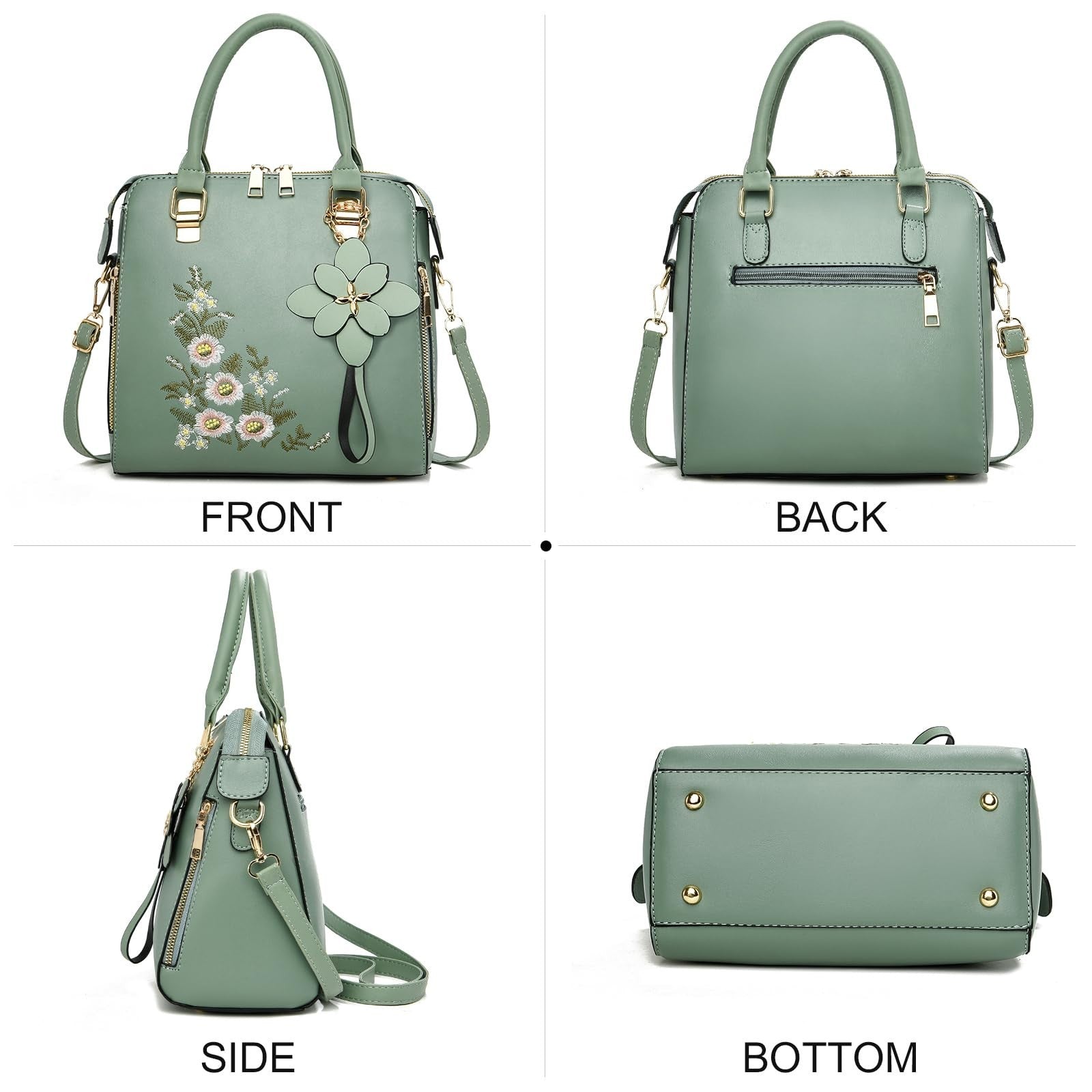 Vintage Embroidered Crossbody Purses for Women - Stylish Satchel Handbags5