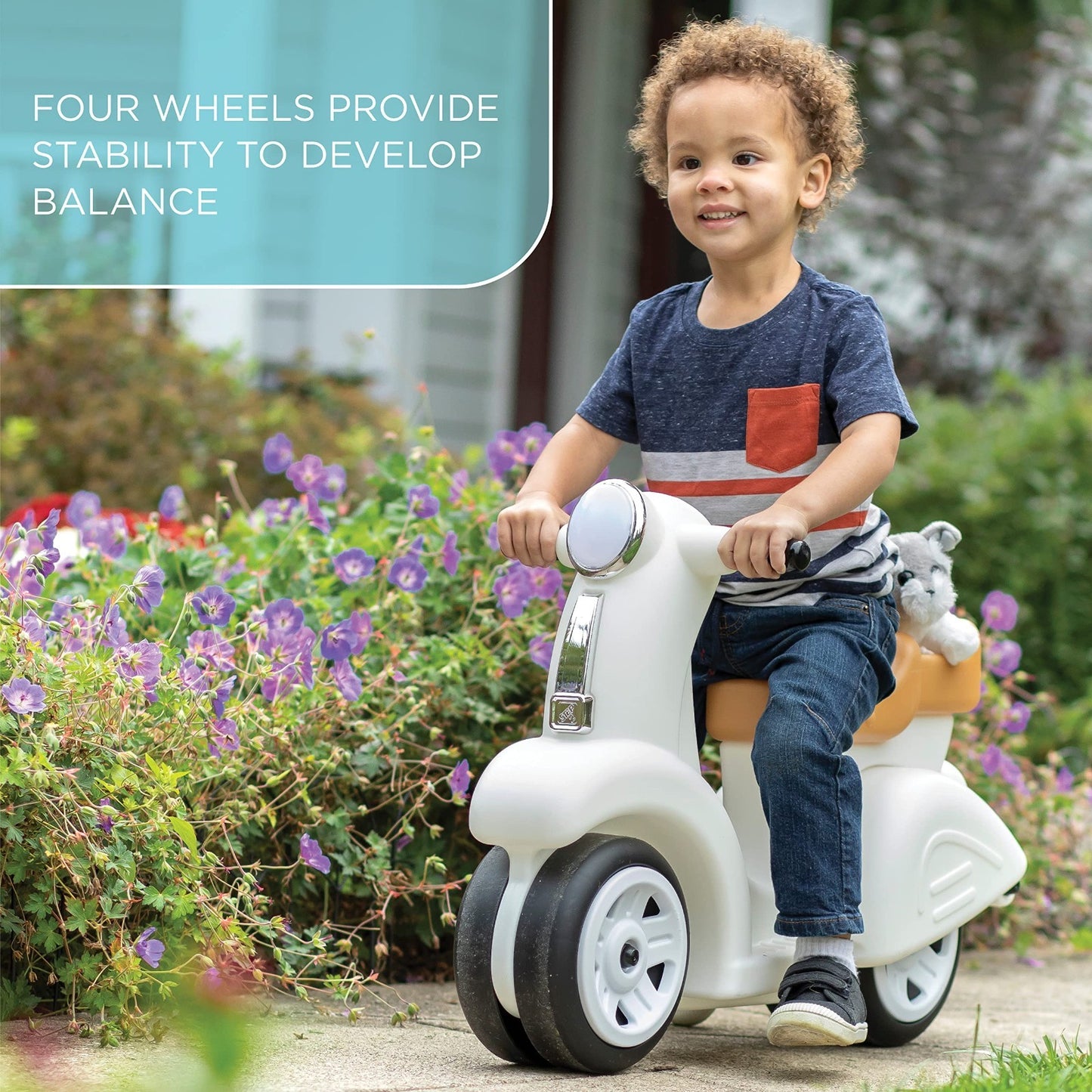 Kids Ride-On Scooter - Adjustable Height, Lightweight, Fun & Safe for Outdoor Pl3