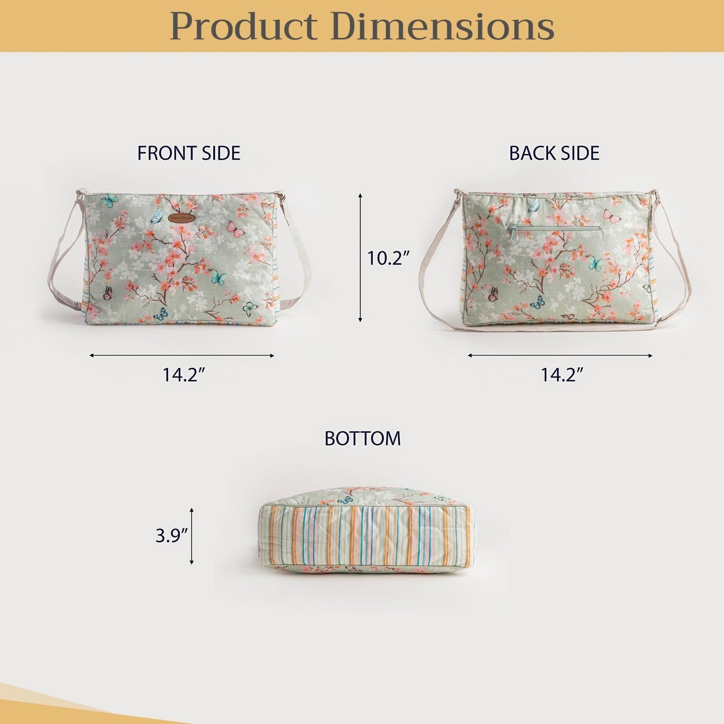 Stylish Cotton Shoulder Bag for Women   Versatile Handbag, Everyday Use, Fashion5
