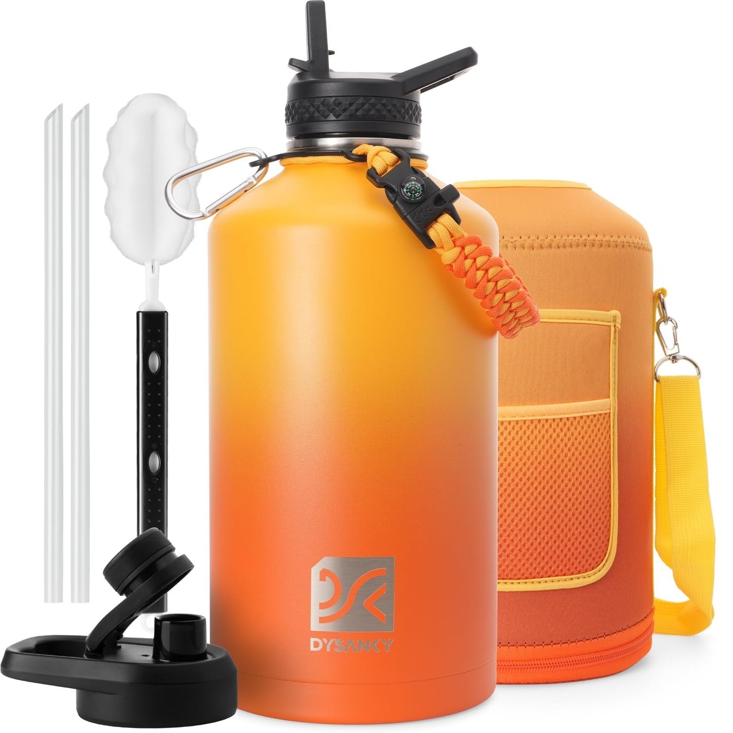 Insulated Gallon Water Bottle with Carrier Bag - Perfect for Outdoor Adventures1