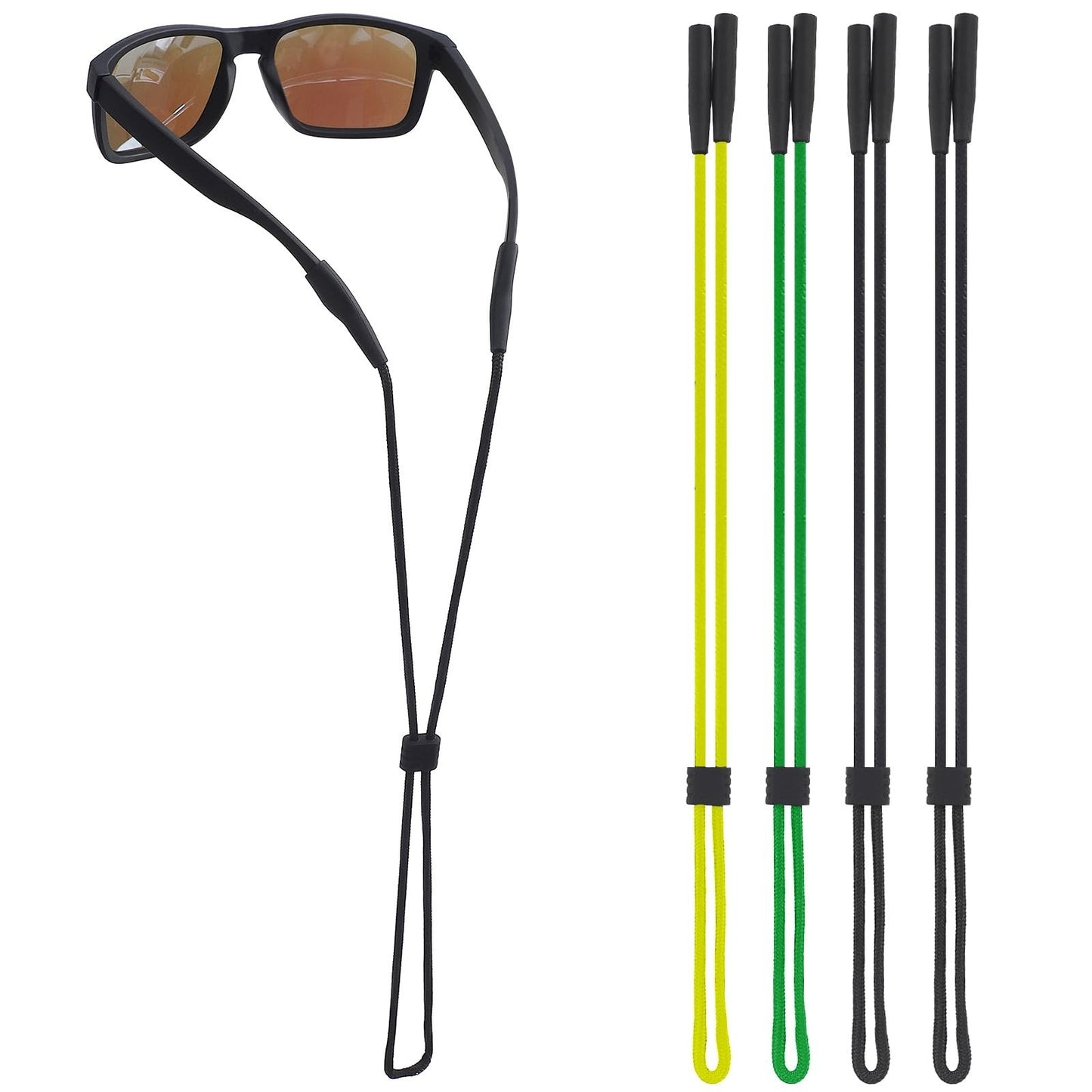 Eyeglass Holder Strap - Sunglasses Straps for Men, Women & Kids - 4PCS Multicolo1