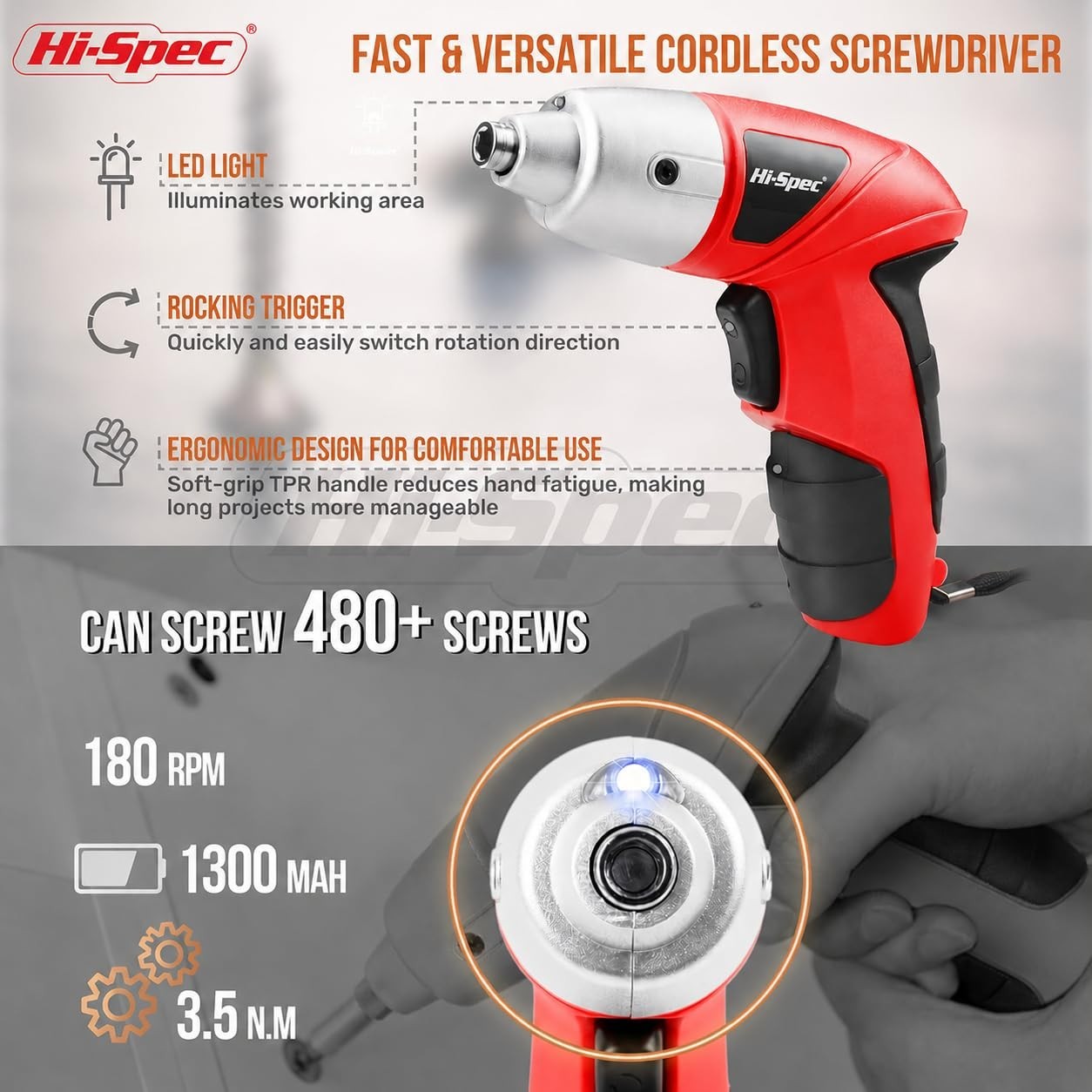 Compact 19pc USB Power Screwdriver & DIY Tool Kit   LED, Quick Fixes, Organized3