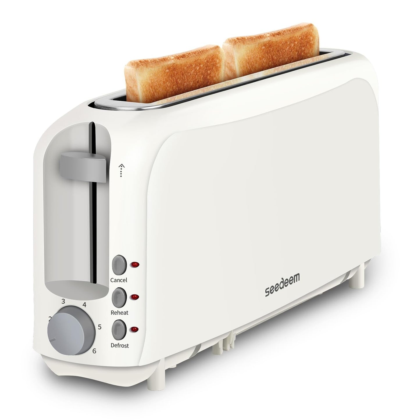 2-Slice Slim Toaster with Long Slot for Bagels & Artisan Bread, 6 Shade Settings1