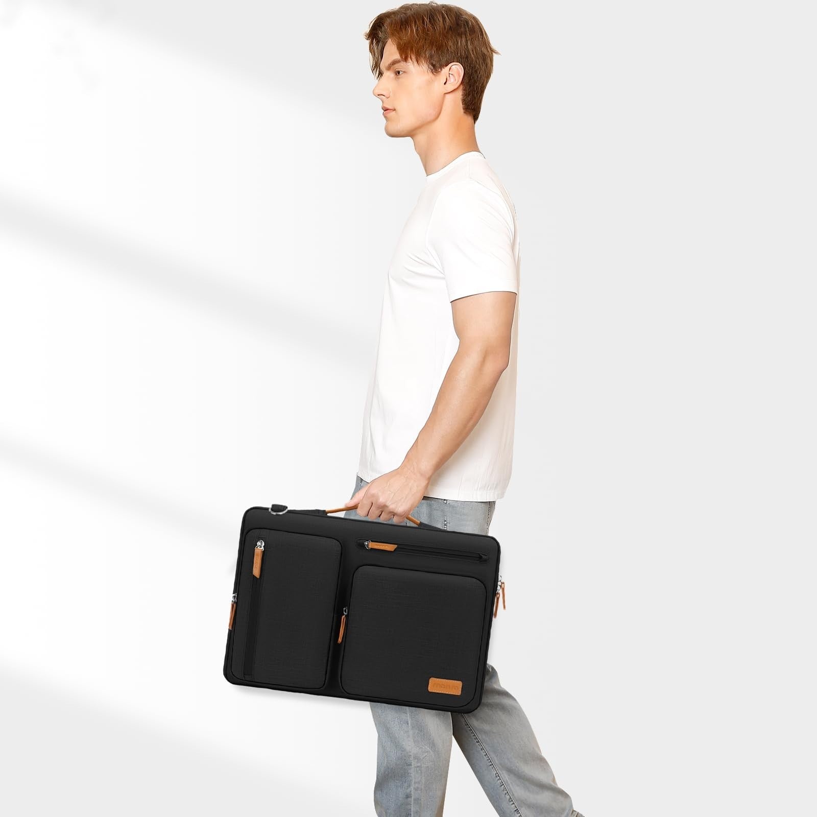 360 Protective Laptop Shoulder Bag for 15-15.6" Computers, Side Open Messenger w2
