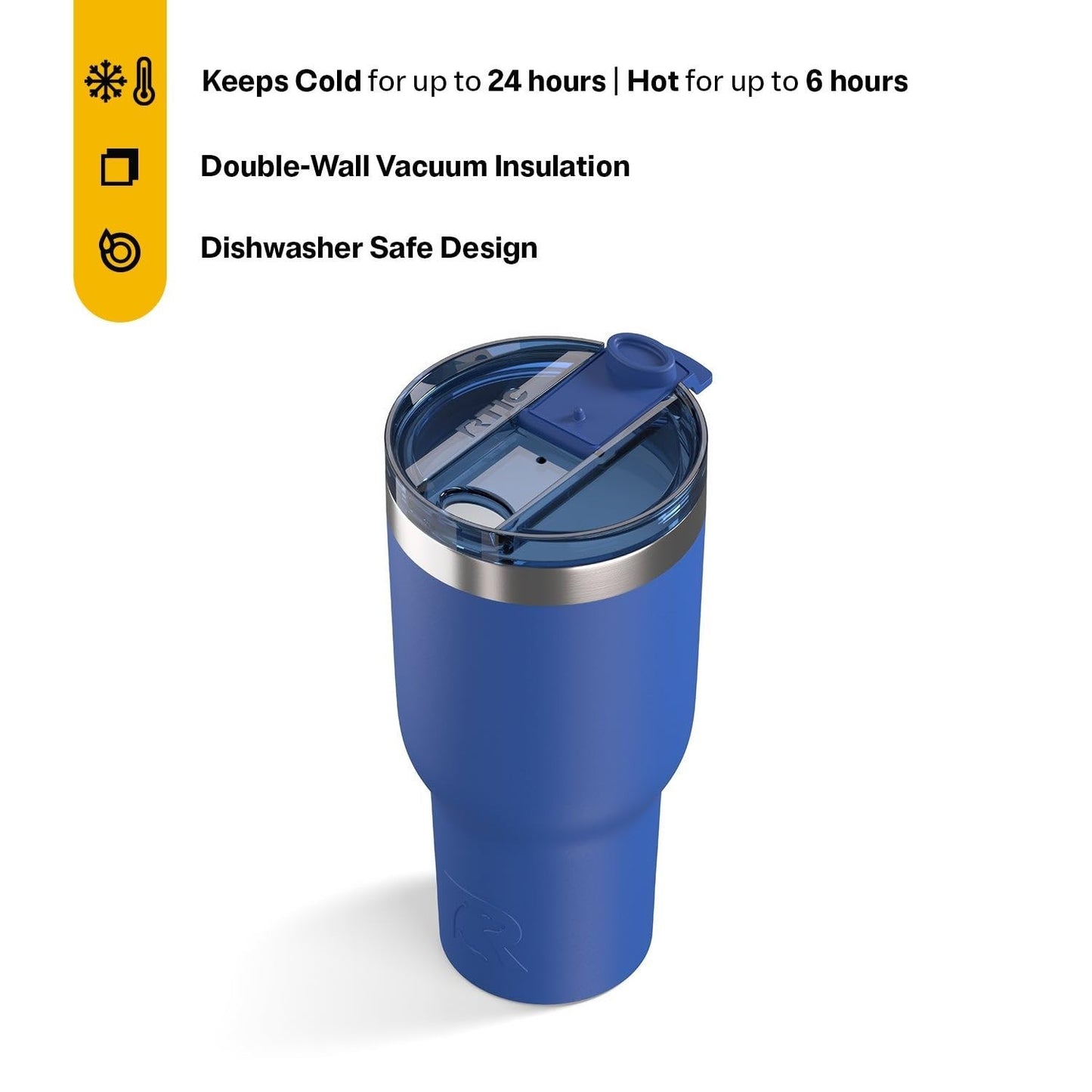 40oz Insulated Travel Tumbler with Lid   Ceramic Lined, Double Wall, Stainless S3