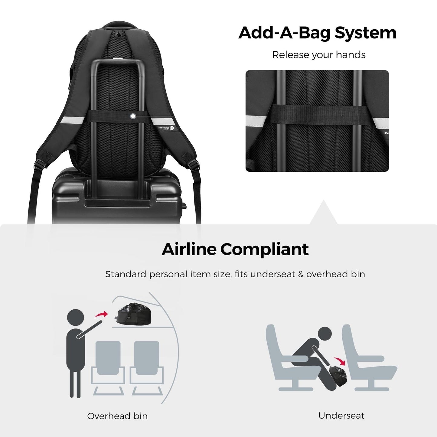 Travel Laptop Backpack with USB Charging Port, Fits 15.6" Computer, 31L, Starry3