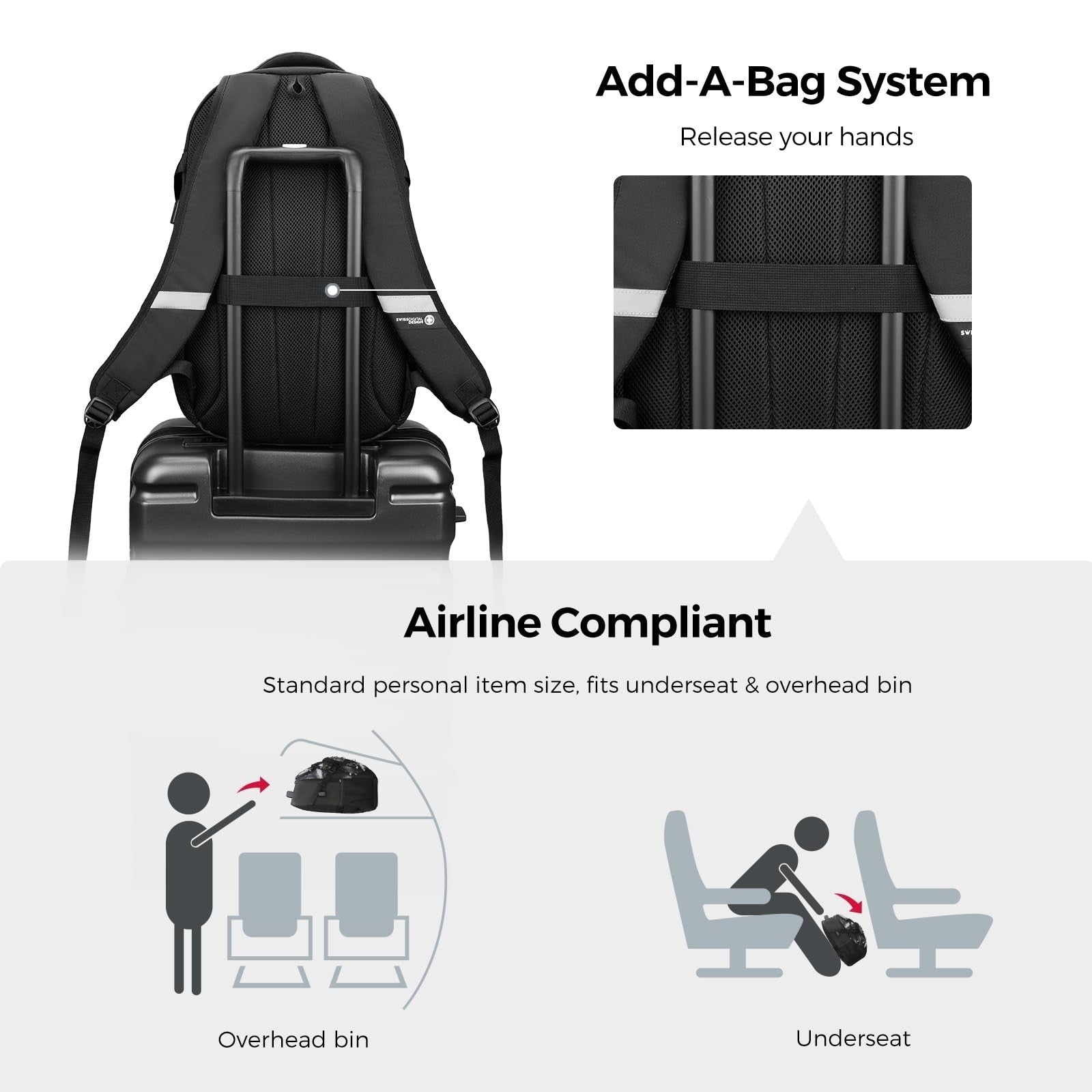 Travel Laptop Backpack with USB Charging Port, Fits 15.6" Computer, 31L, Starry3