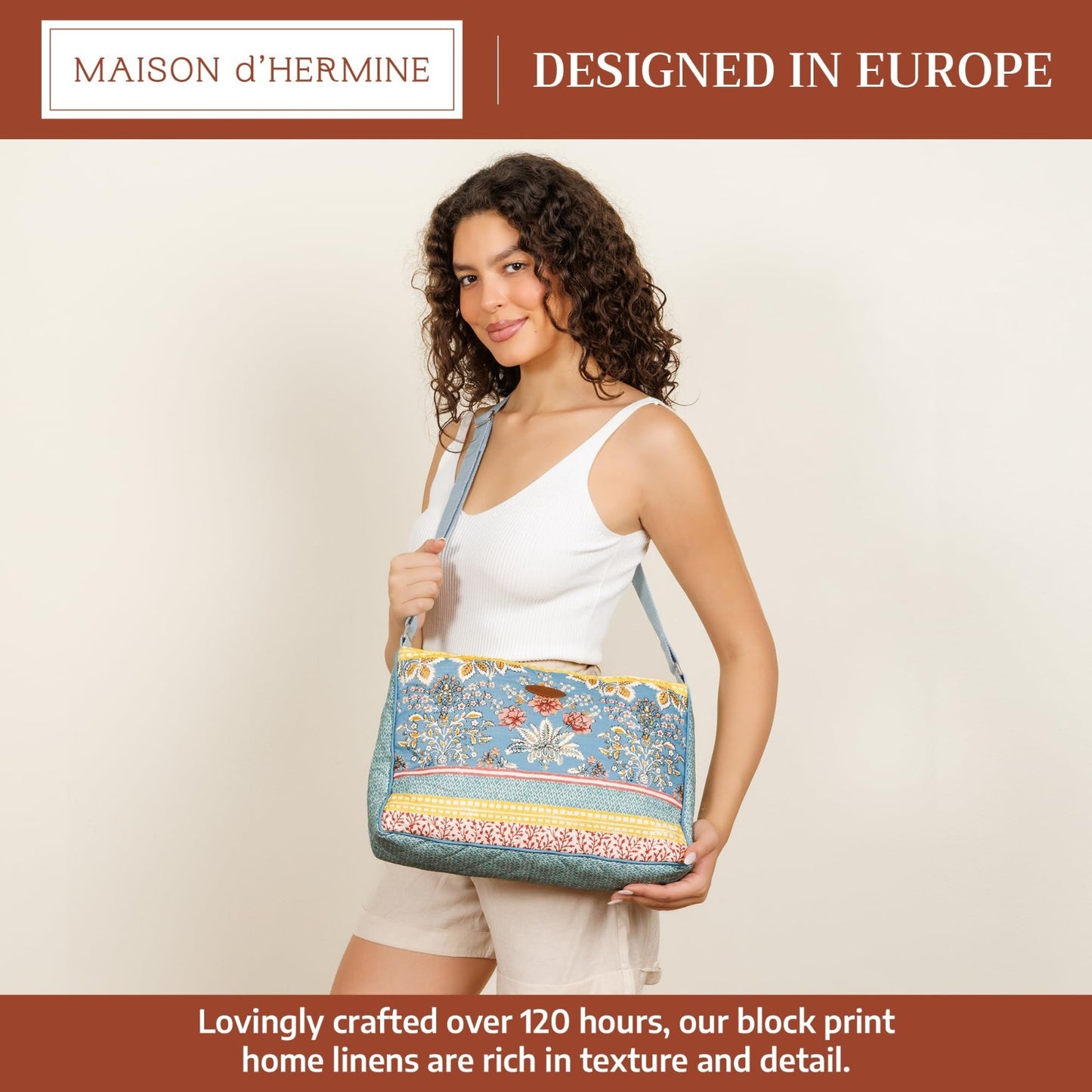 Stylish Cotton Shoulder Bag for Women   Versatile Handbag, Everyday Use2