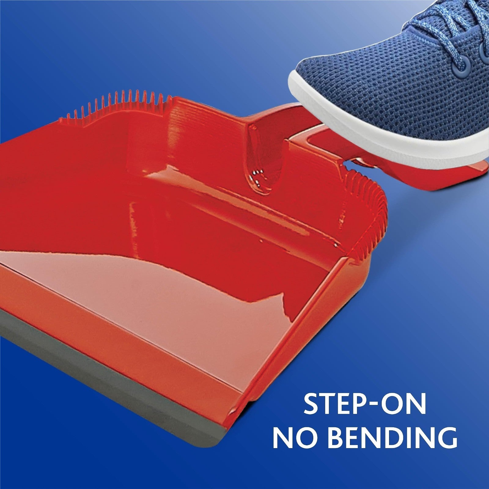 Sweep Broom & Step-On Dustpan Set | Wave Bristles for 99% Dirt Removal | Lightwe8