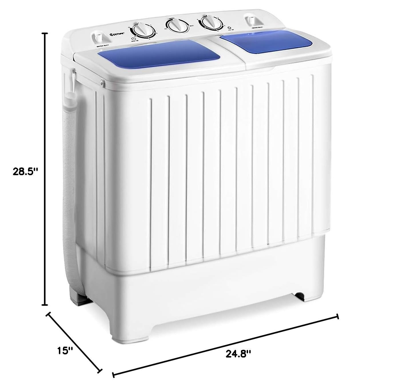 Compact Twin Tub Washing Machine 20lbs Mini Washer & Spinner   Portable Laundry2