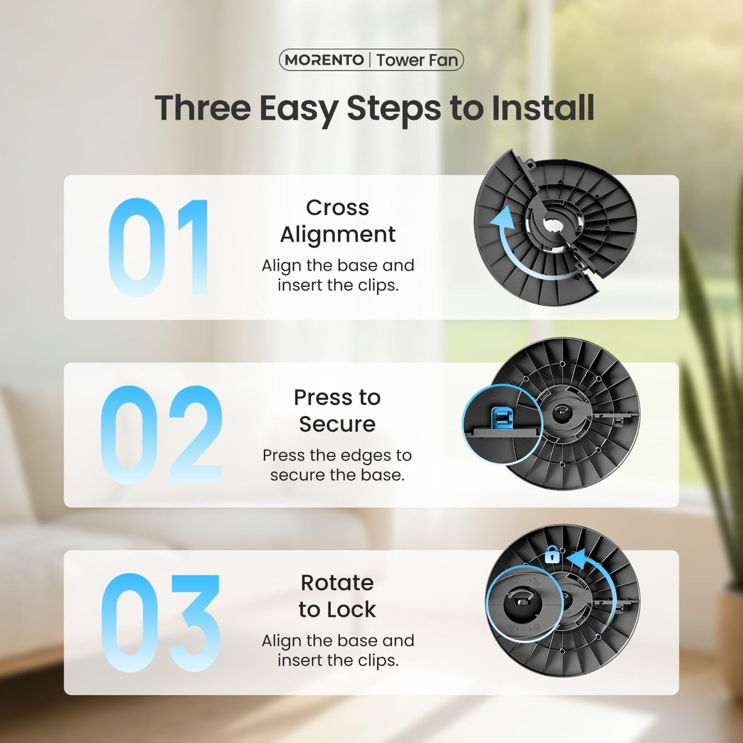 Smart Tower Fan with Remote Control, WiFi/App/Voice, 36 Inch, Ultra Quiet 25dB,7