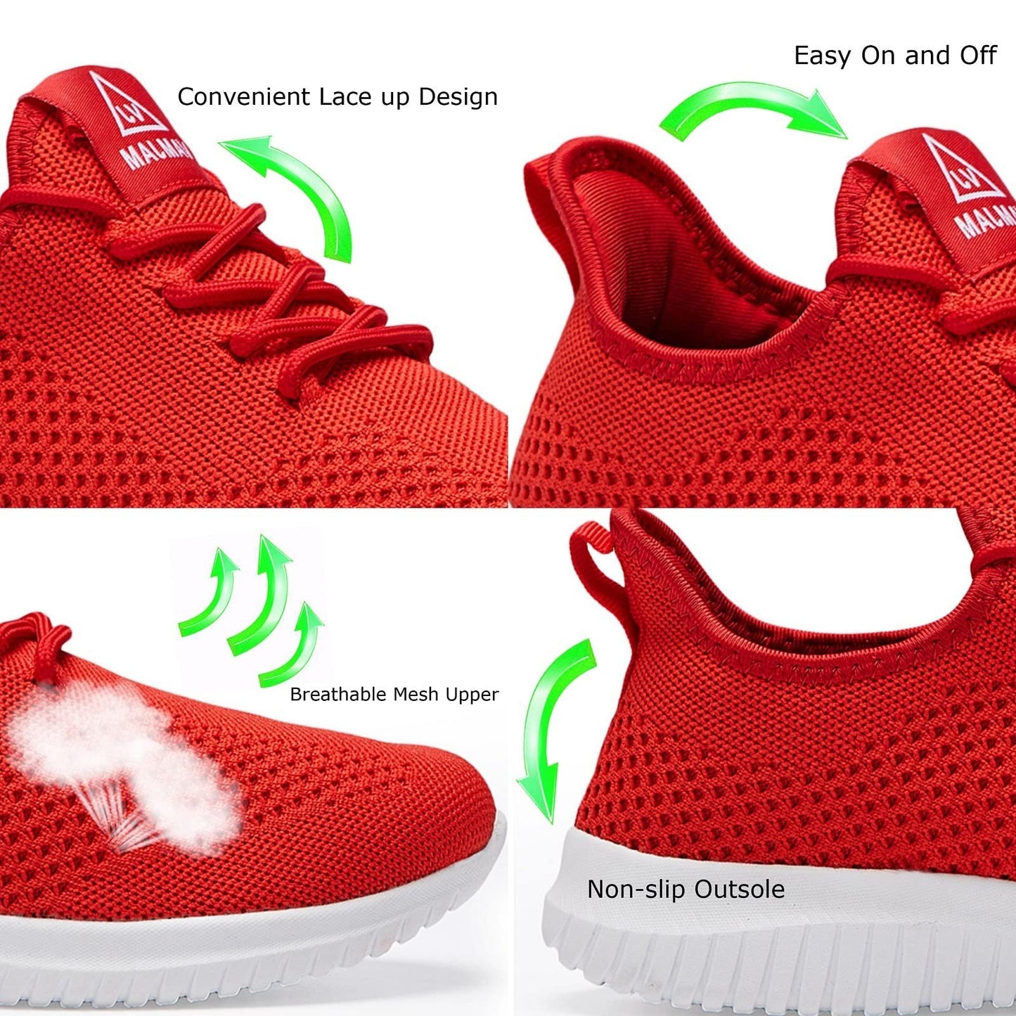 Ultra Lightweight Men's Running Shoes - Breathable Non-Slip Athletic Sneakers, C2