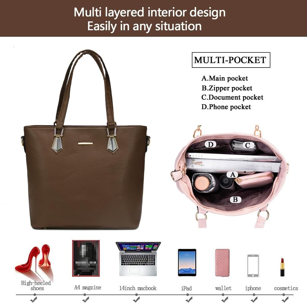 Stylish Designer Handbags for Women - Satchel Shoulder Tote Top Handle Purse4