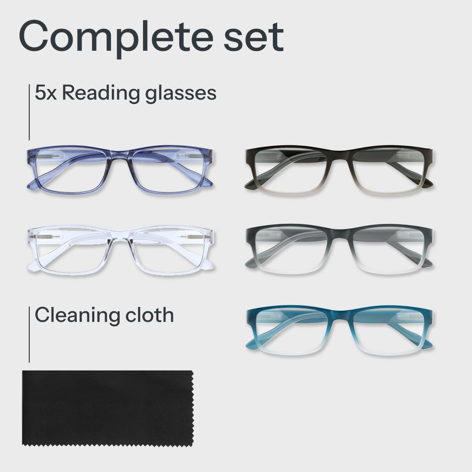 2.5x Professional Reading Glasses - Blue Light Blocking Computer Readers - Value7