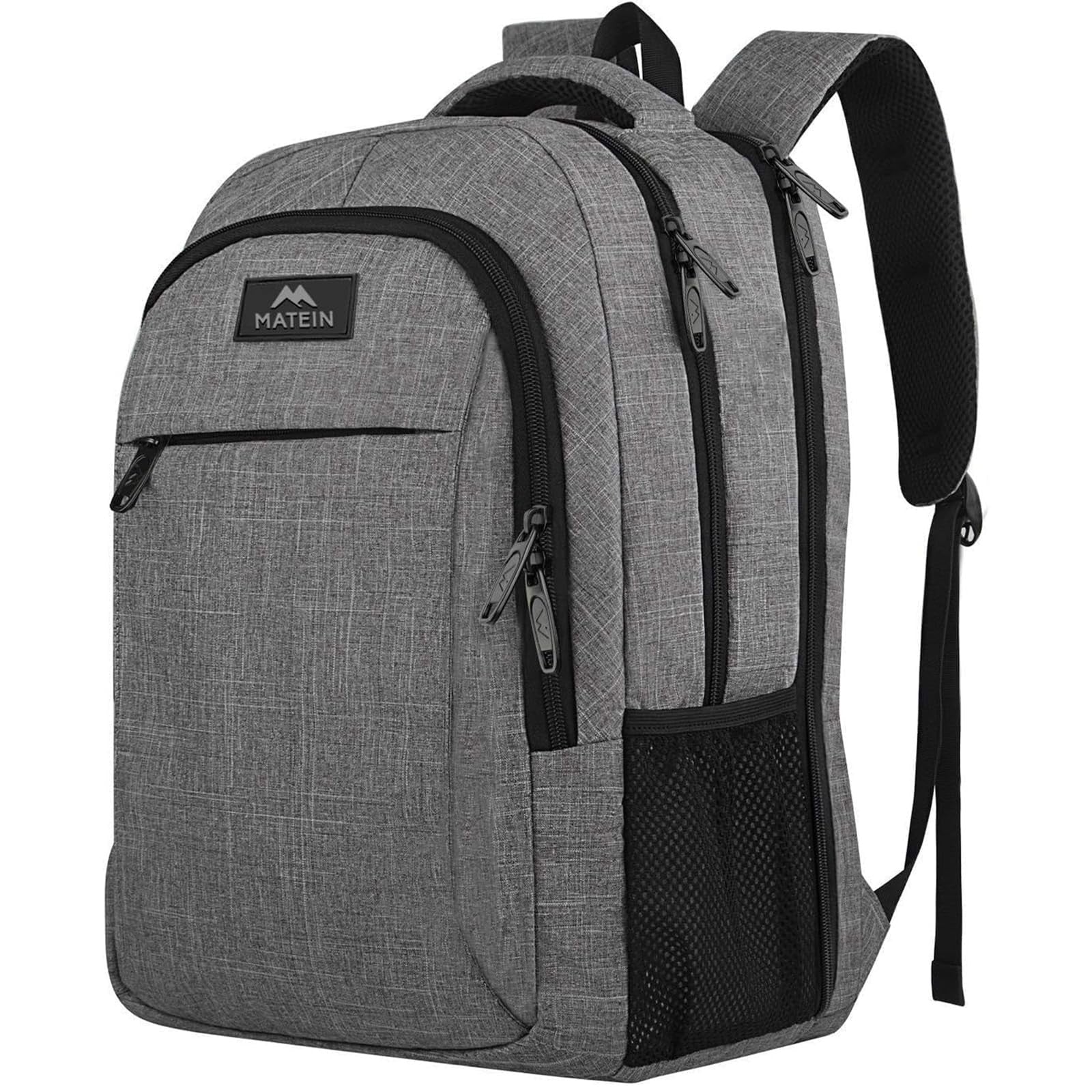 17" TSA Friendly Travel Laptop Backpack   Grey, Unisex, Water Resistant, Durable8