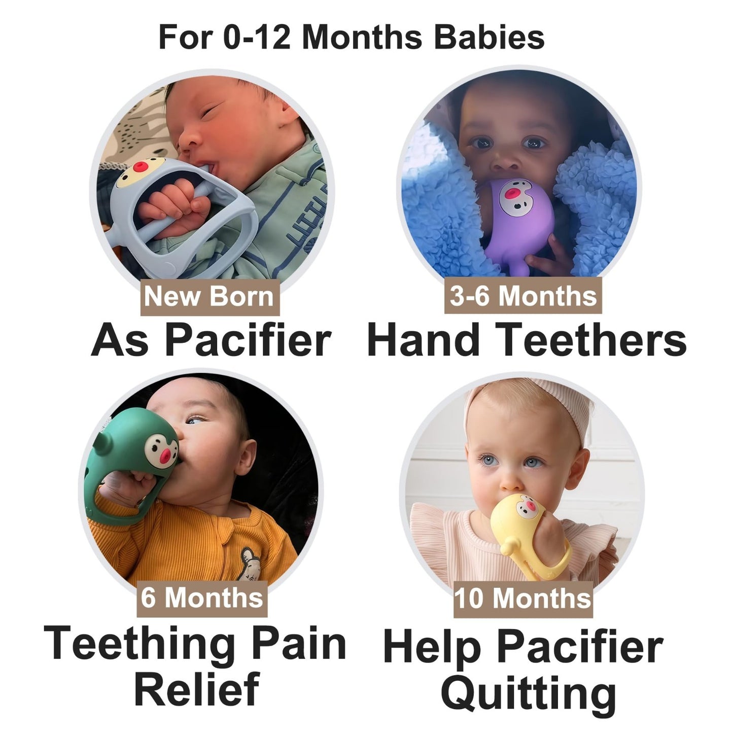 Baby Teething Toys 0 6 Months | Penguin Teether & Mittens Set | Teething Relief2