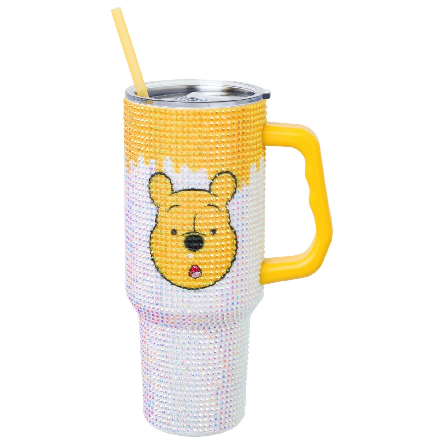 Optimized eBay Title:  "40oz Yellow Stainless Steel Tumbler with Handle & Straw2