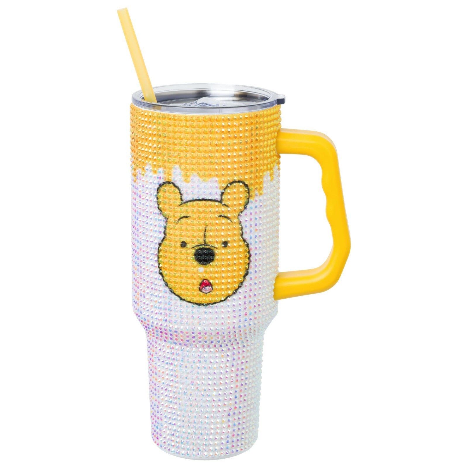 Optimized eBay Title:  "40oz Yellow Stainless Steel Tumbler with Handle & Straw2