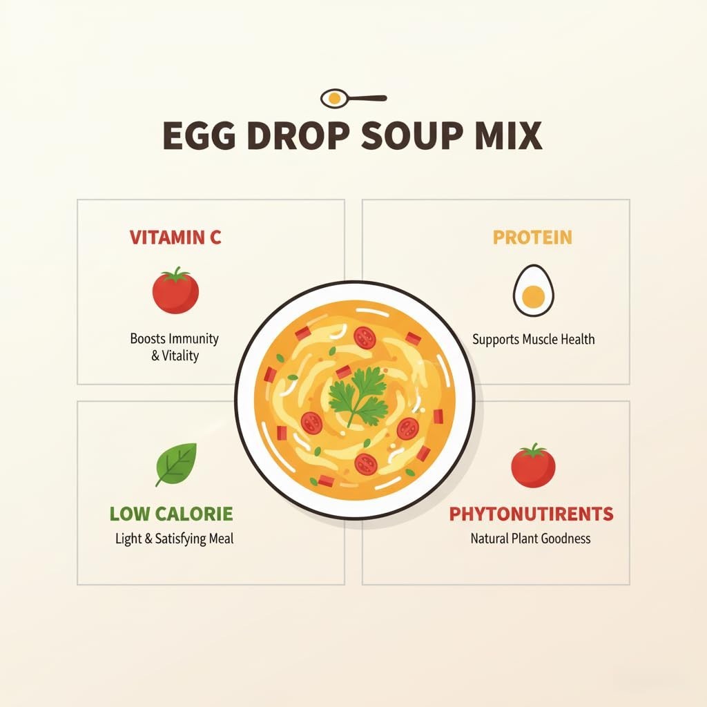 Instant Egg Drop Soup Mix - Freeze-Dried Tomato, 15 Packets - Quick & Easy Meal!2