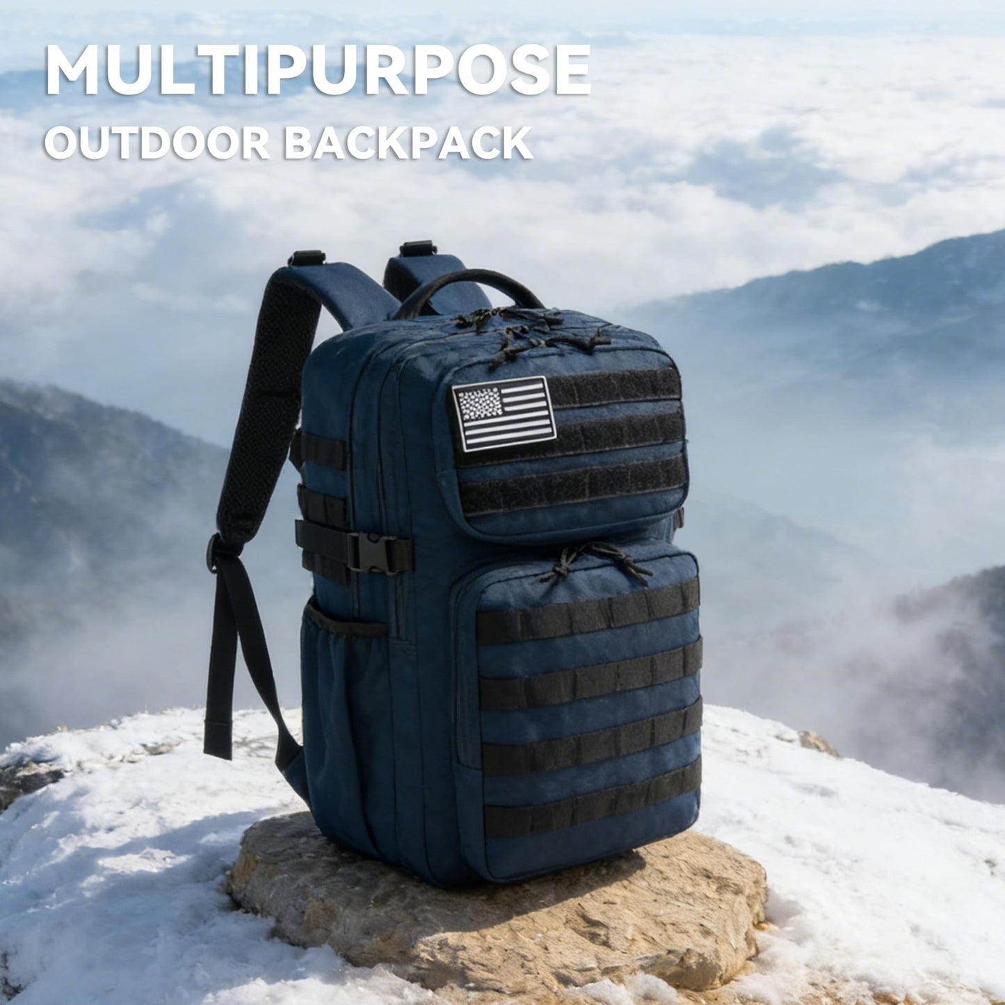 Waterproof Military Tactical Backpack   3 Day Assault Molle Daypack with Bottle2