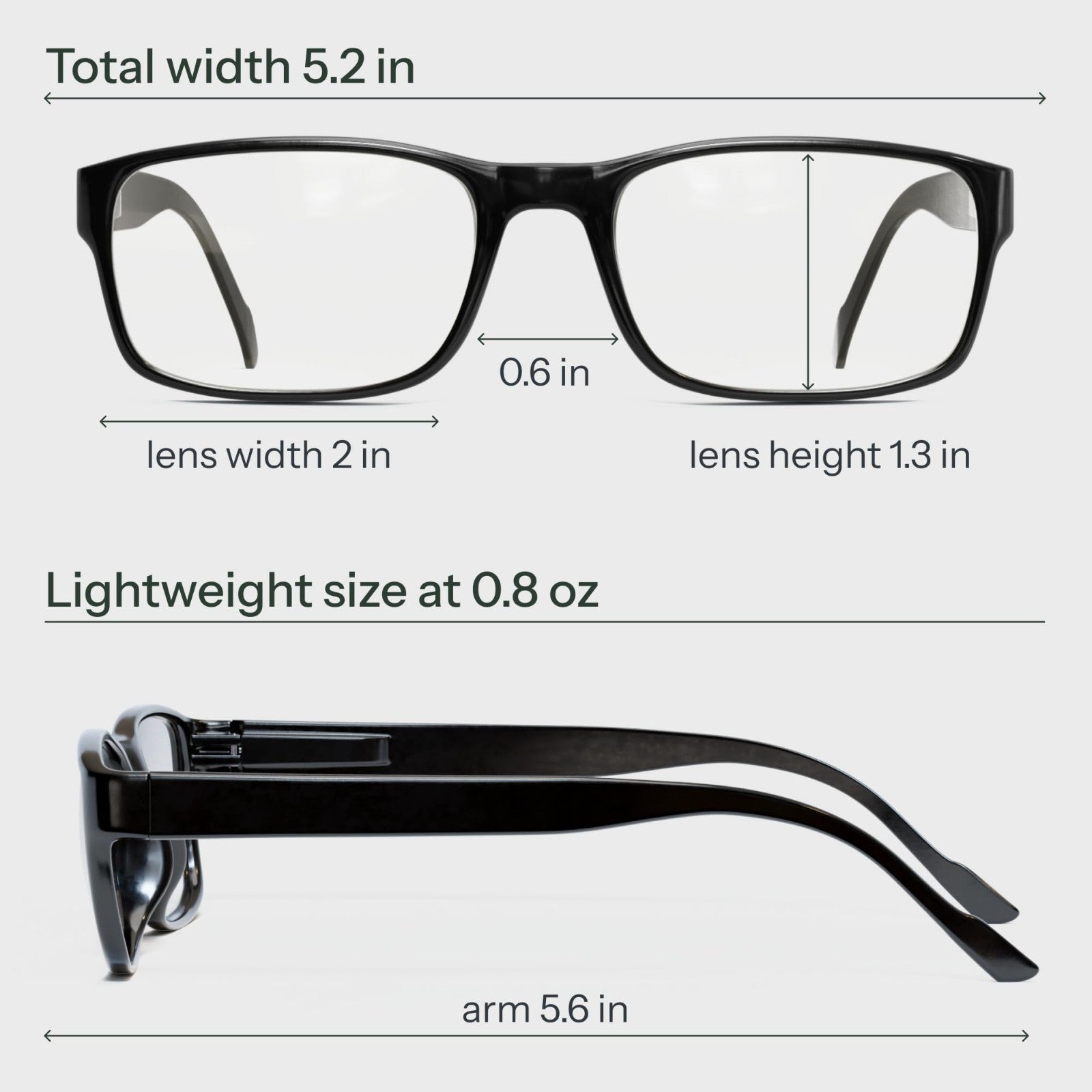 2.5x Professional Reading Glasses - Blue Light Blocking Computer Readers - Value6