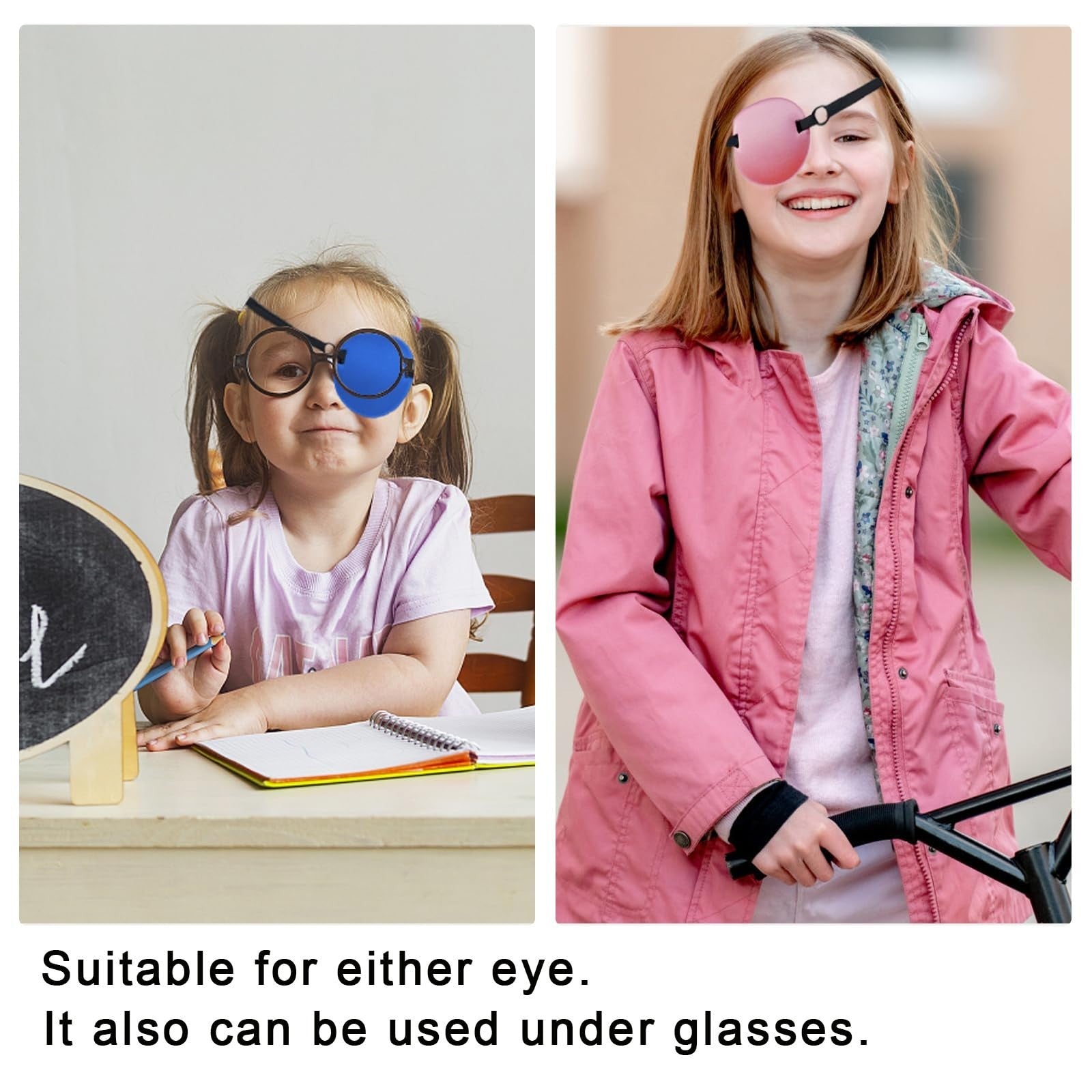 3D Adjustable Eye Patch - 2PCS Medical Eyepatch for Amblyopia, Lazy Eye, Adults3