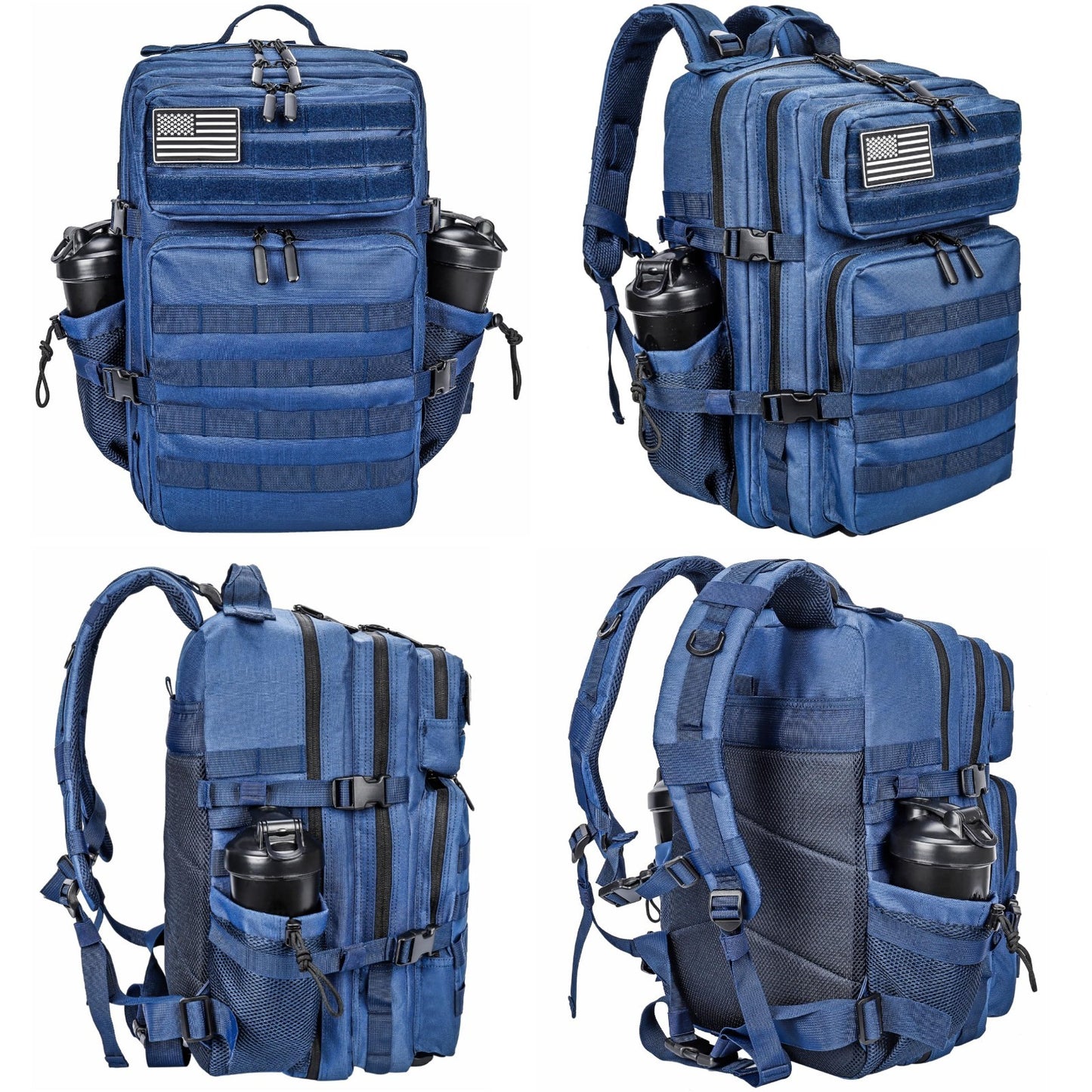 Tactical 45L Military Backpack for Men & Women   3 Day Assault Rucksack, Molle S3
