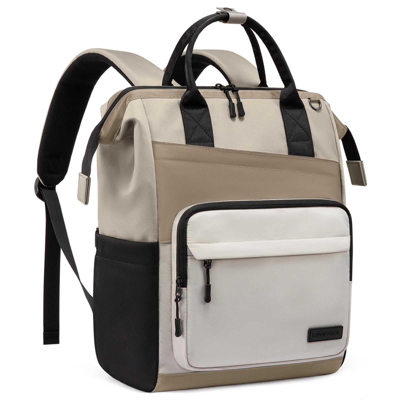Stylish 15.6" Laptop Backpack for Women   Water Resistant, Large Capacity Travel0