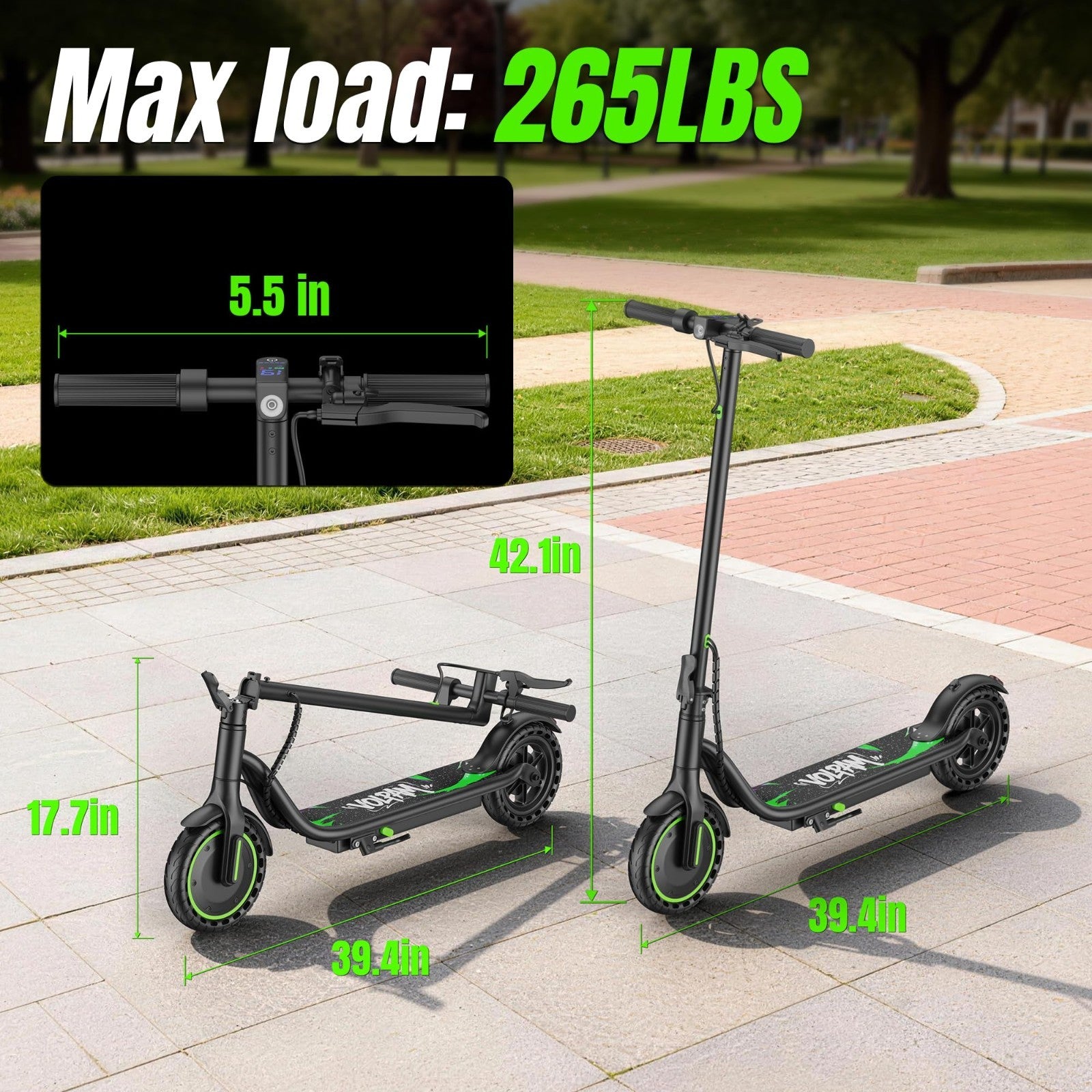 Electric Scooter for Adults, 350W/500W Motor, Long Range 5-28 Miles, 19 MPH Spee2