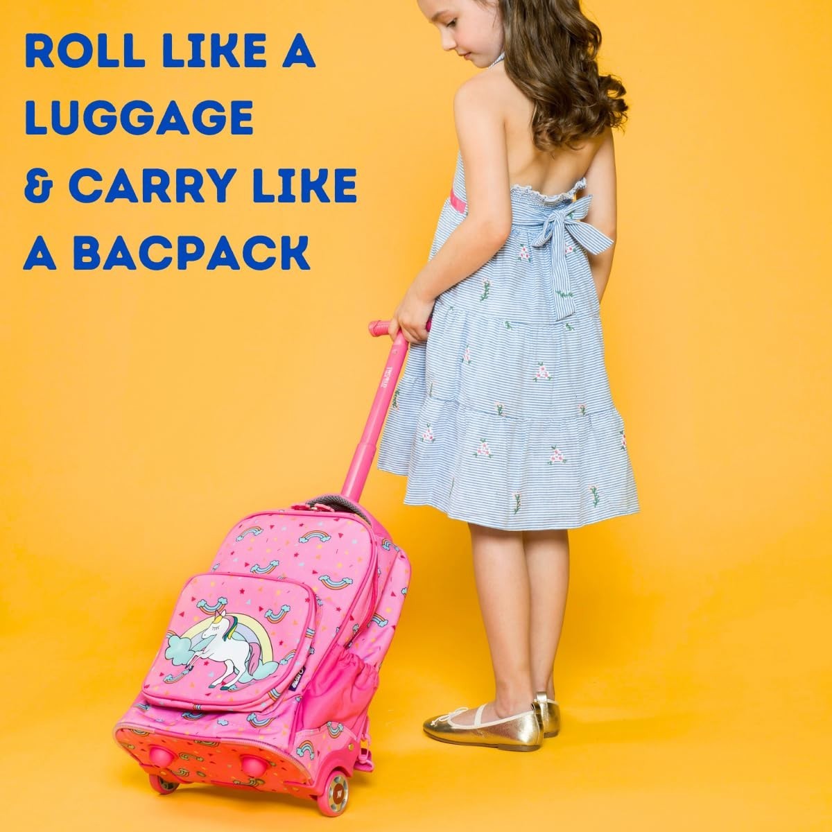 Sparkle Rolling Backpack for Kids   Lightweight, Durable, School Travel Bag2