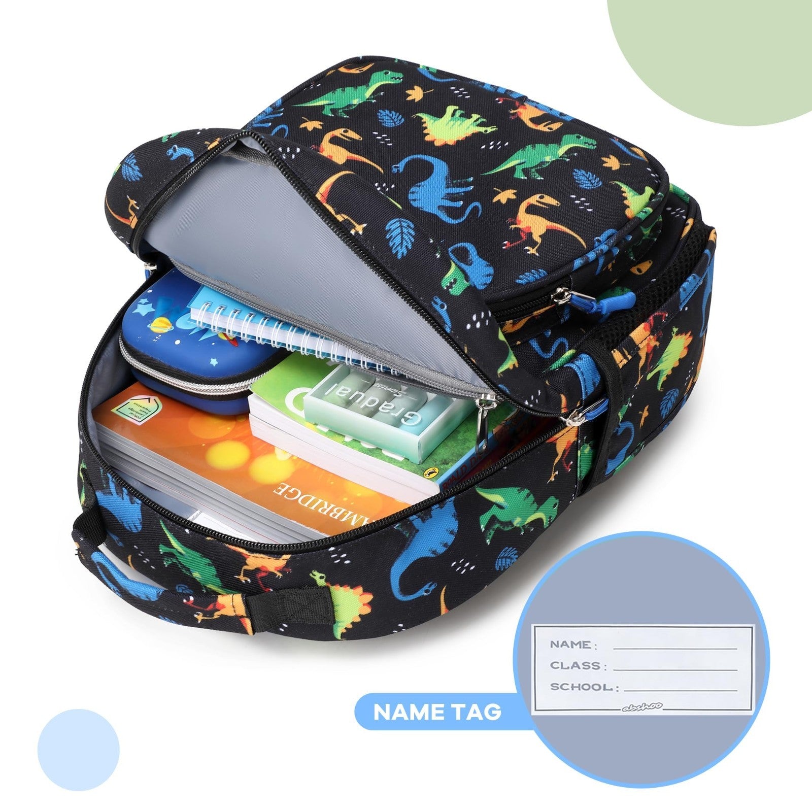 Lightweight Dinosaur Kids Backpack for Boys   Kindergarten & Elementary Ages 4 83