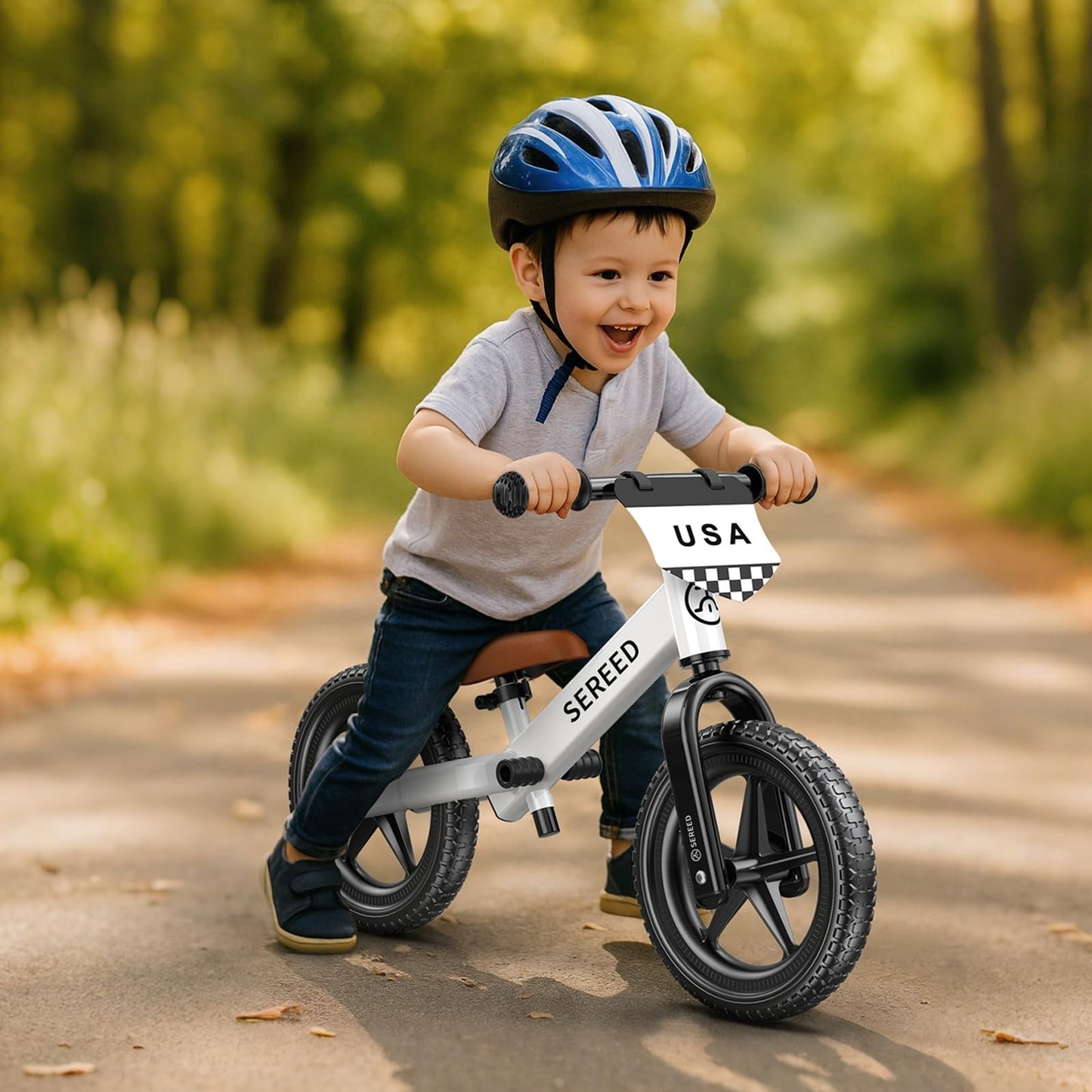 No Pedal Toddler Balance Bike for Ages 2 5, Adjustable Height, Gift for Boys & G2
