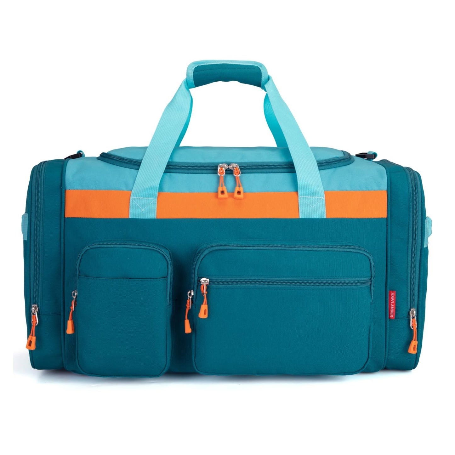 Spacious Teal Blue Kids Duffle Bag for Travel, Overnight, Weekend - 22"x12"x12"1
