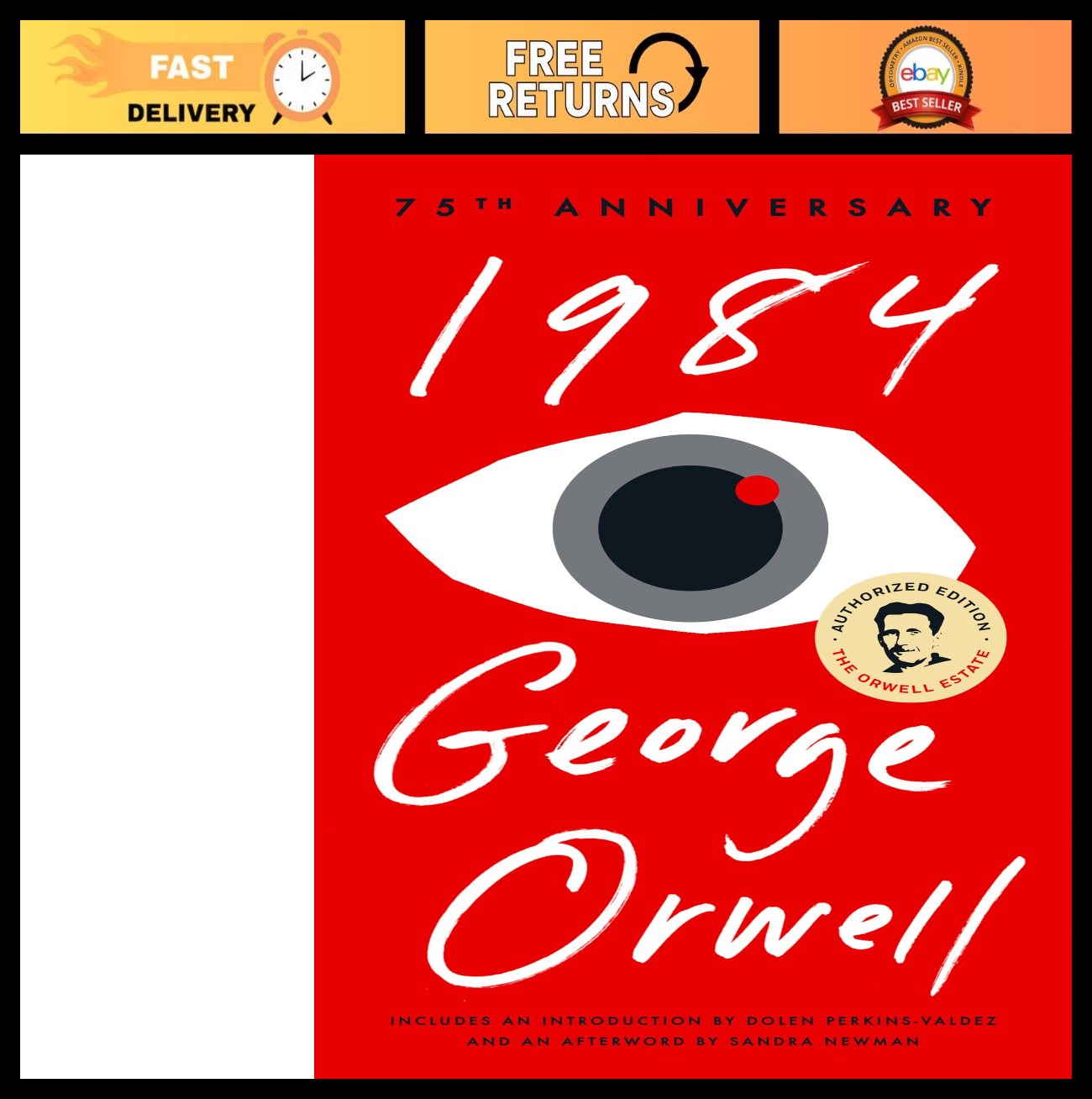 1984 Novel - 75th Anniversary Edition, Dystopian Classic, Literary Masterpiece0