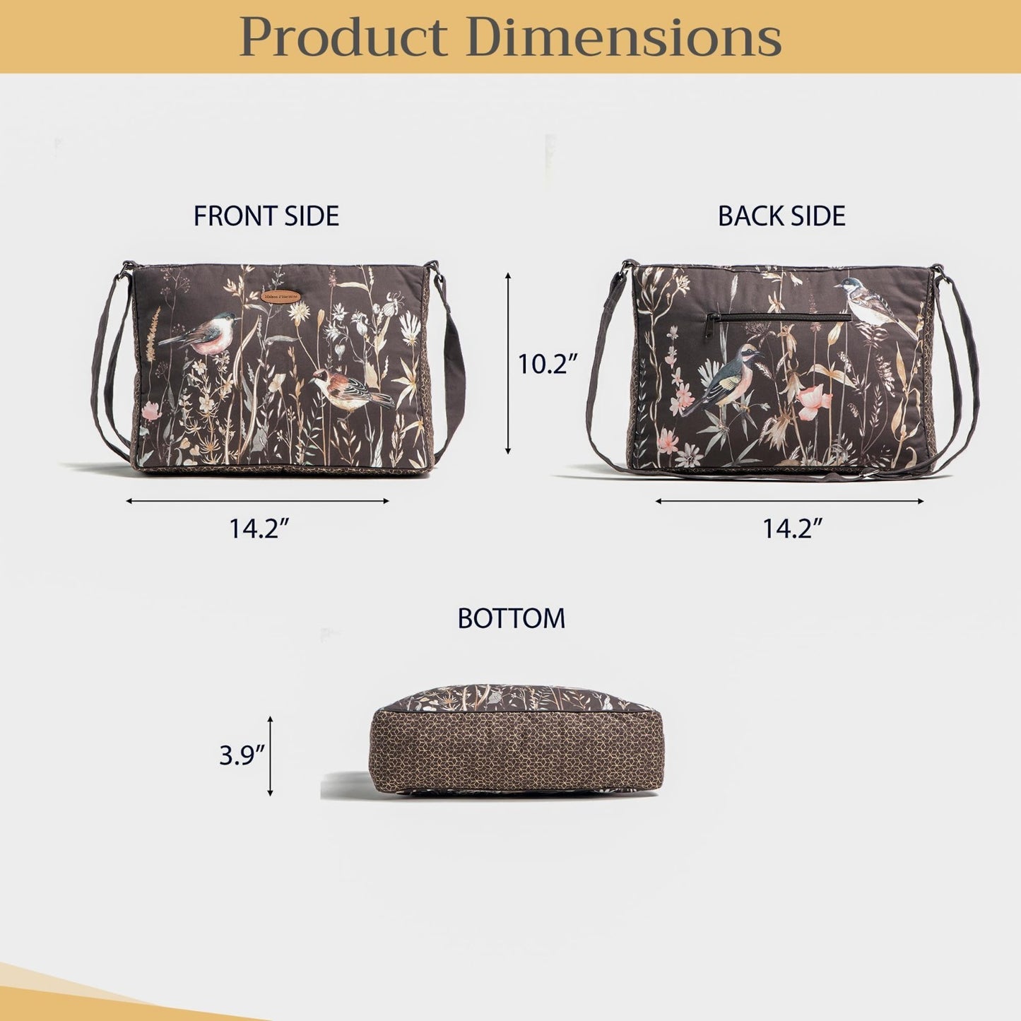 Stylish Cotton Shoulder Bag for Women   Versatile Handbag, Everyday Use, Fashion14