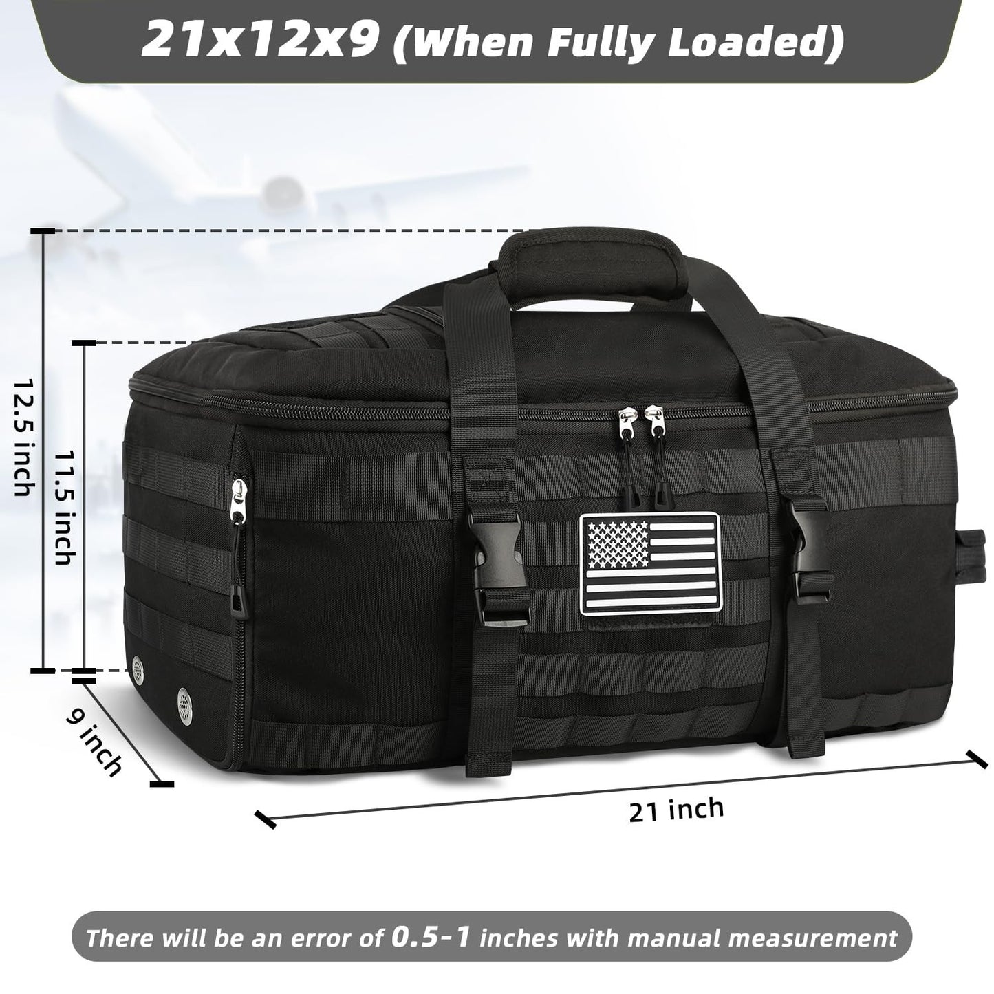 Airline Approved Gym Bag for Men & Women   Carry On Luggage 22x14x9, Travel Read5