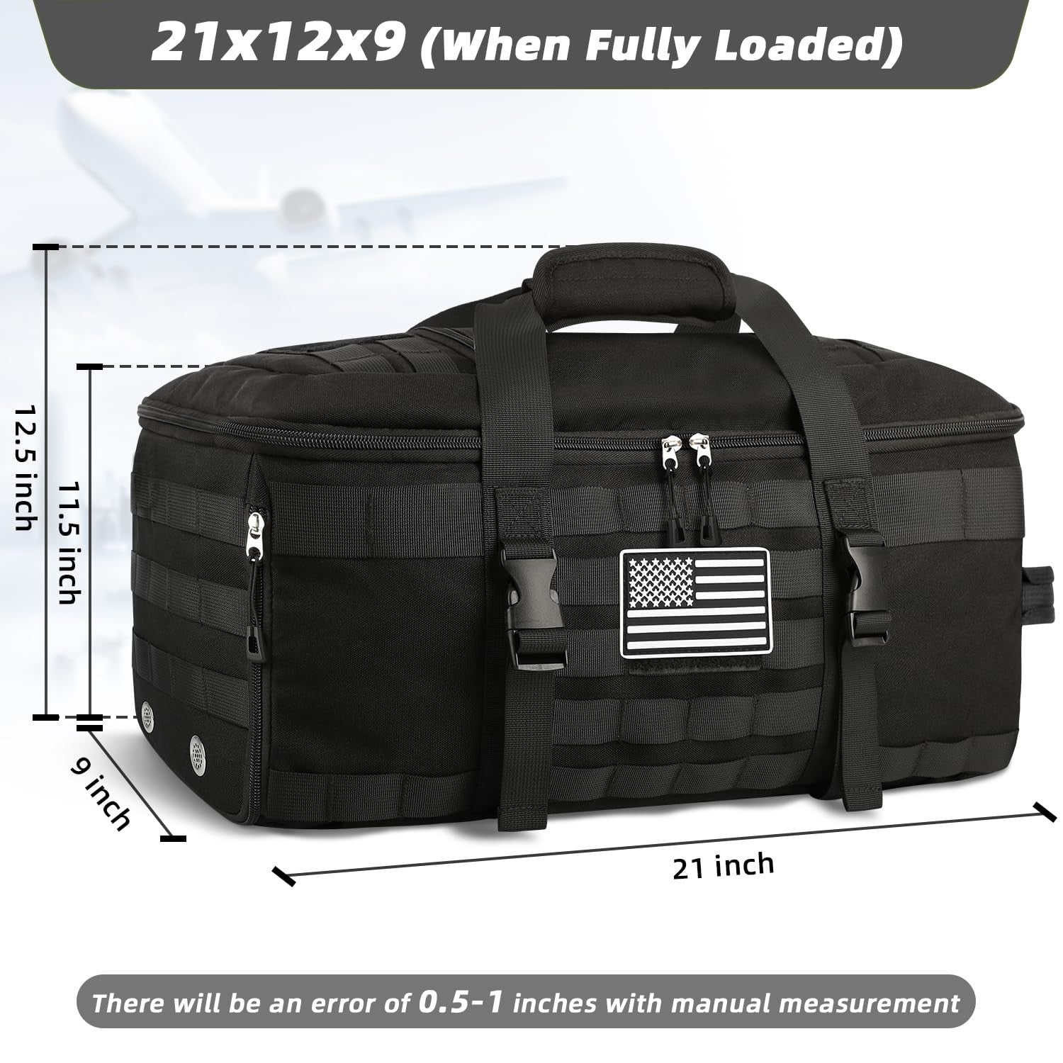 Airline Approved Gym Bag for Men & Women   Carry On Luggage 22x14x9, Travel Read5