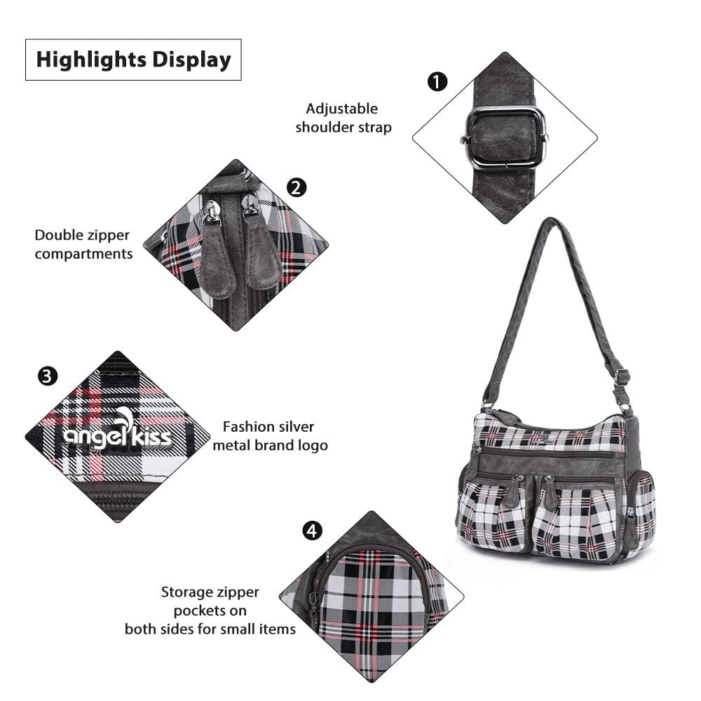 Stylish Crossbody Bags for Women   Medium Faux Leather Shoulder Handbags & Purse5