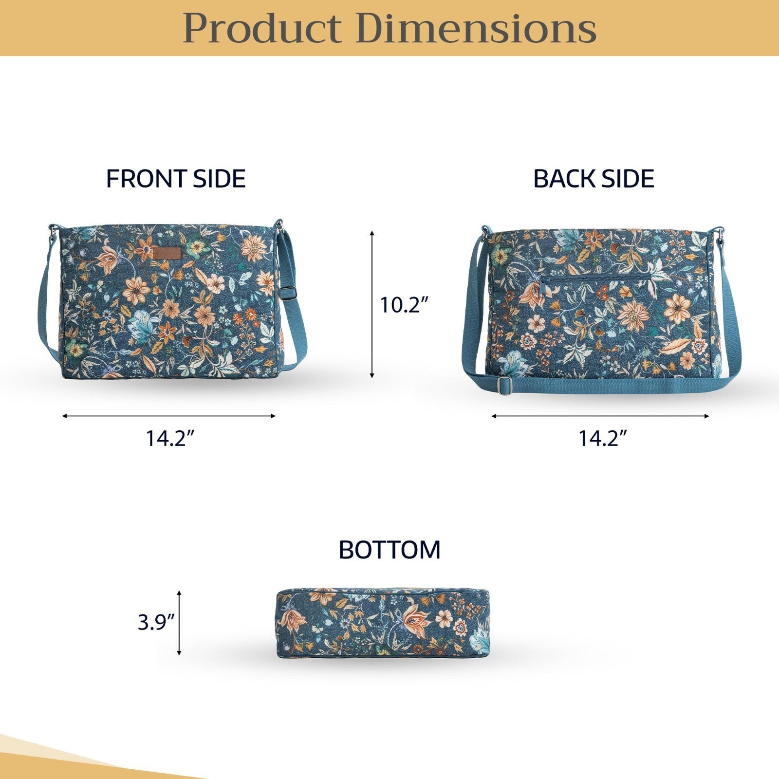 Stylish Cotton Shoulder Bag for Women   Versatile Handbag, Everyday Use3