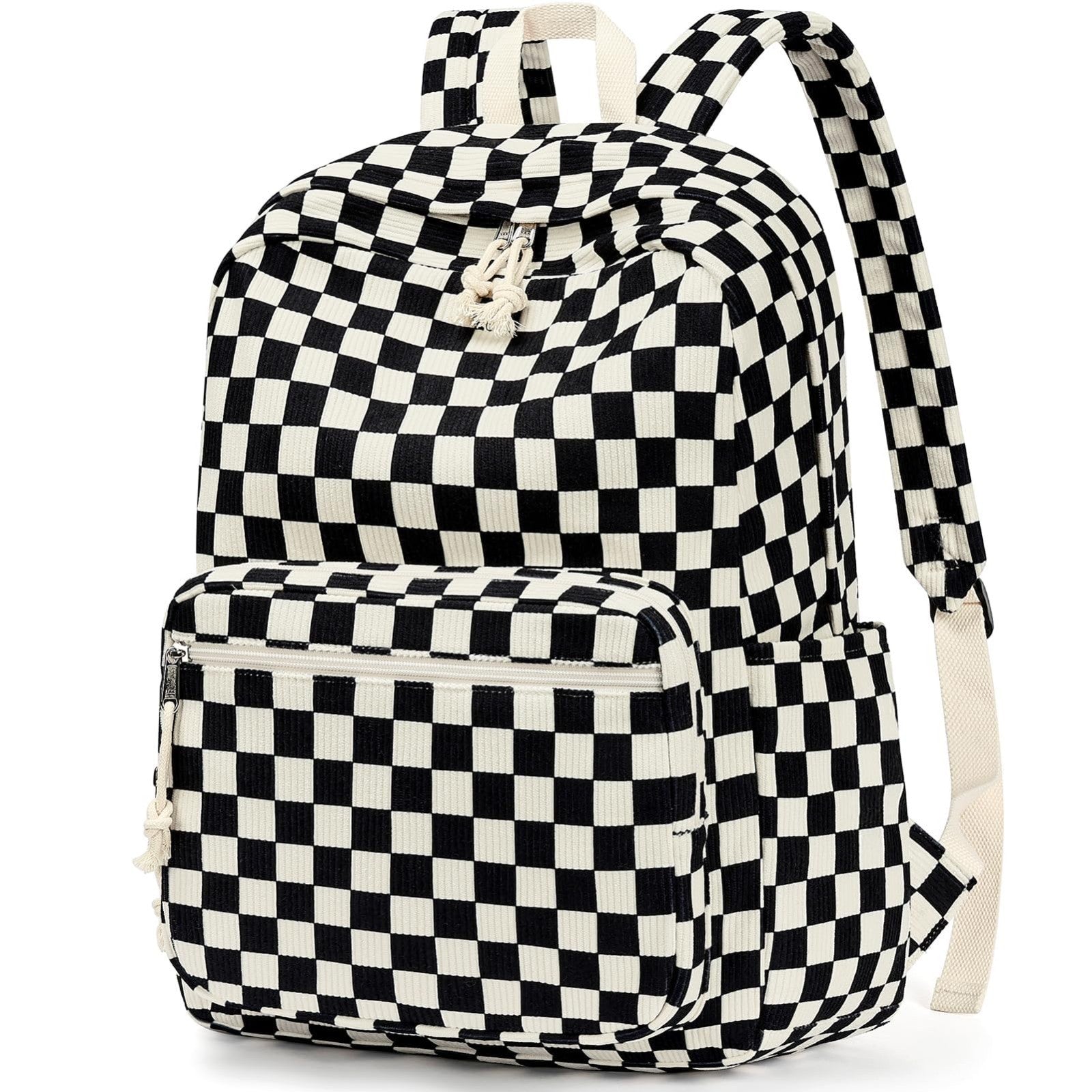 Large Capacity Girls School Backpack with Laptop Sleeve   18IN Corduroy Bookbag,7
