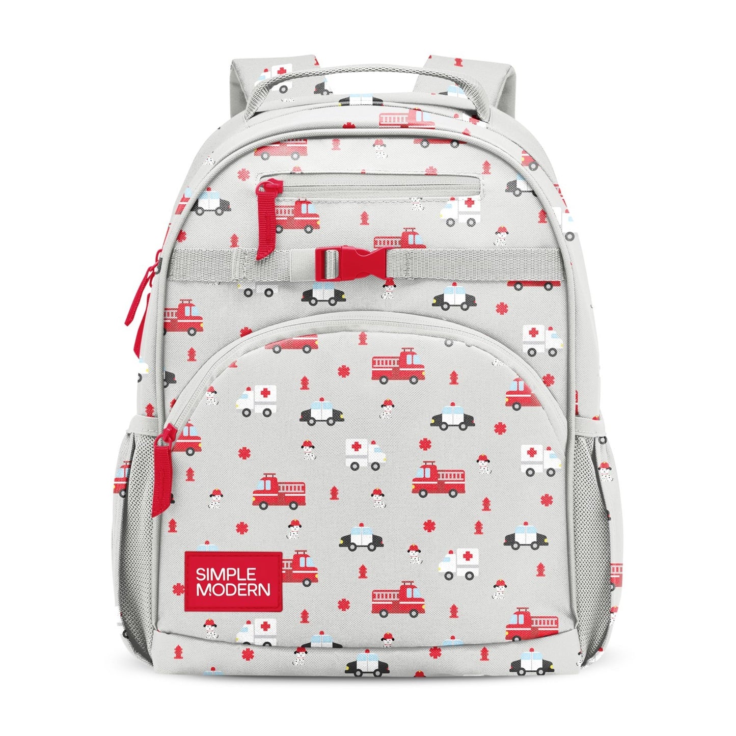 Kids Fire Truck Backpack for School, Toddler Bookbag, 12L, Cute & Functional, Fi0