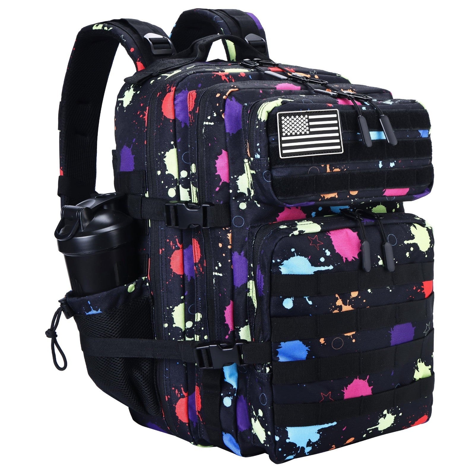 Tactical 45L Military Backpack for Men & Women   3 Day Assault Rucksack, Molle S1