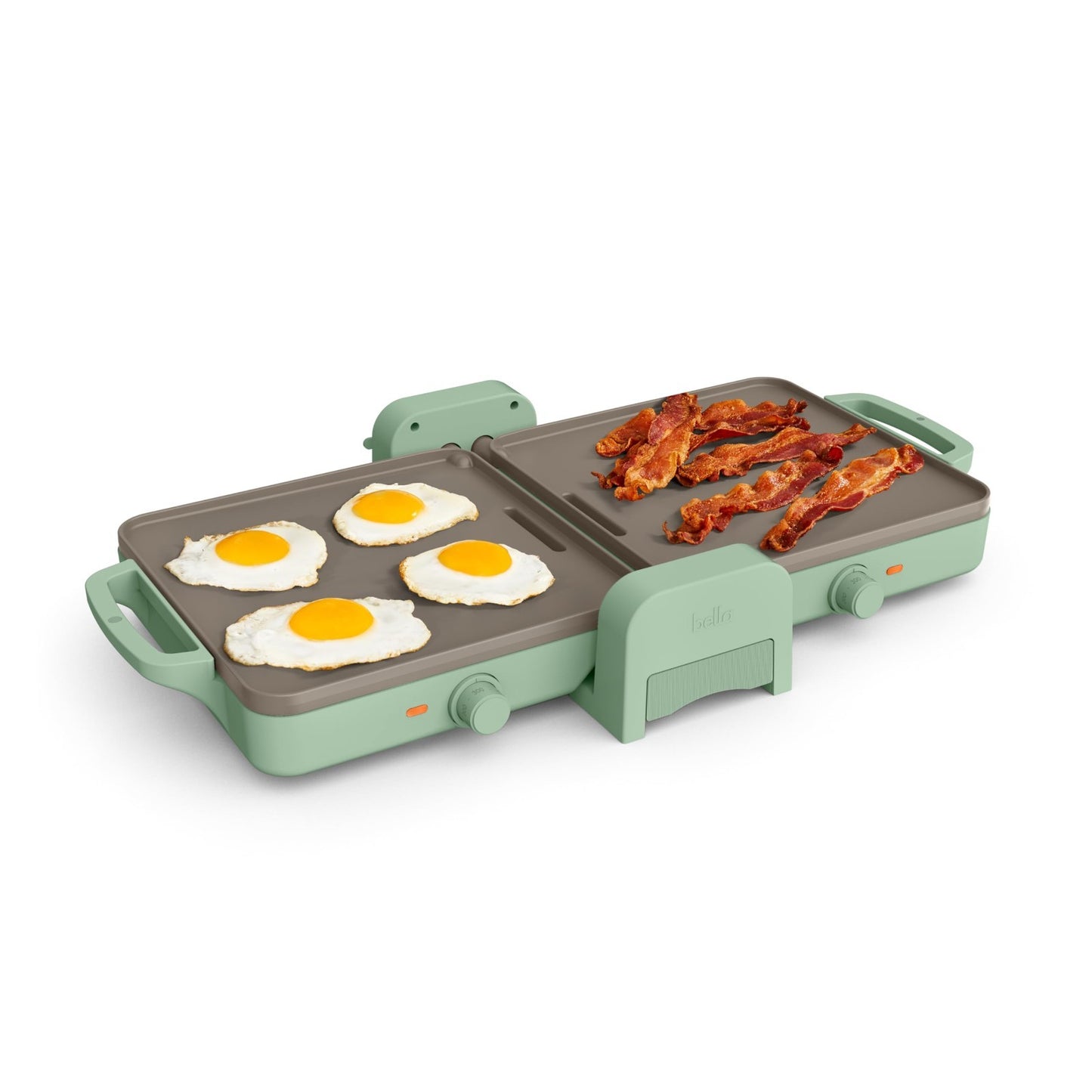 Ceramic Nonstick Griddle 10"x20" - Dual Temp, Dishwasher Safe, 1500W, Fits Anywh0