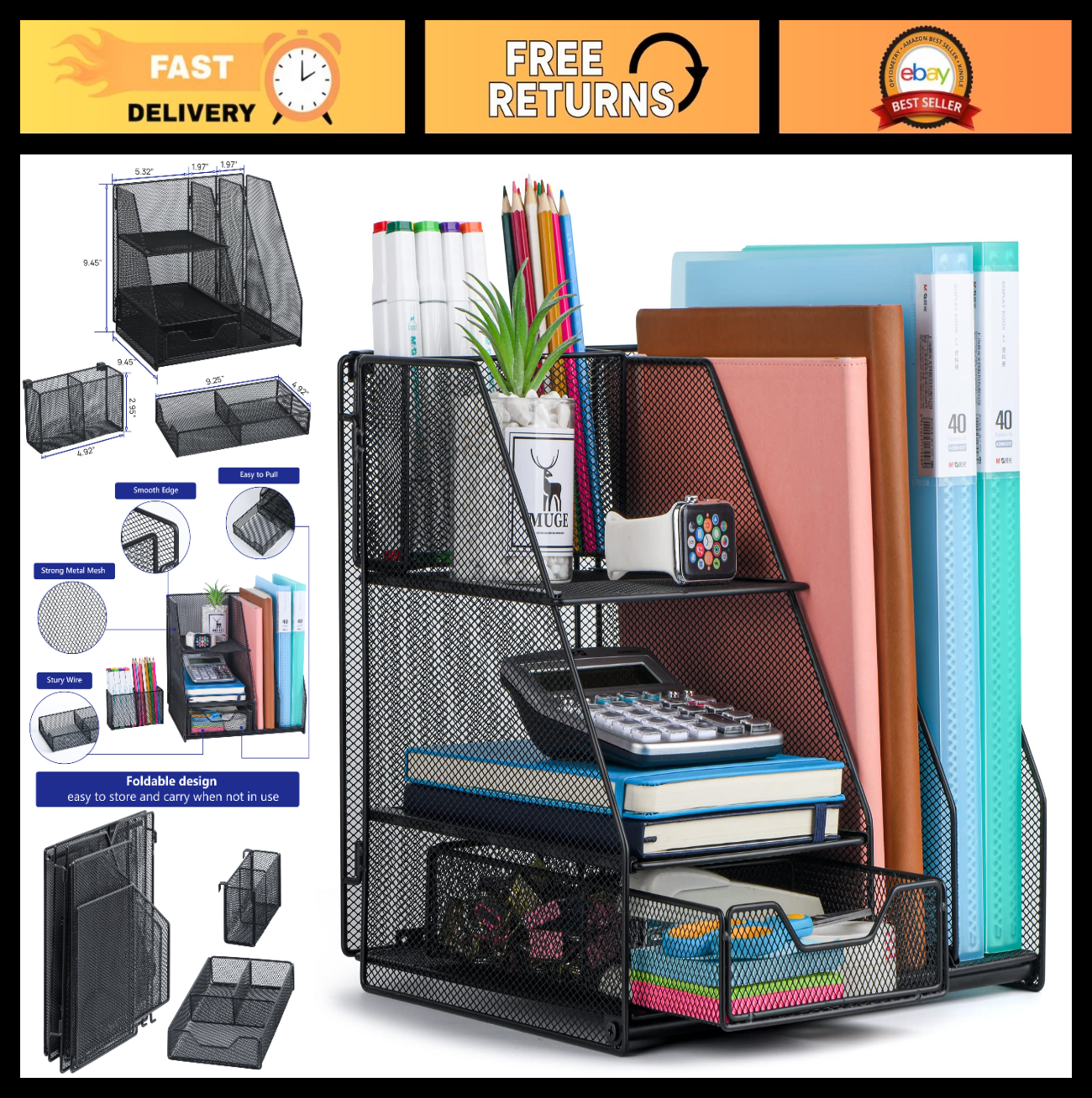 Desk Organizers & Accessories for Office, School, Study   Stylish & Functional0