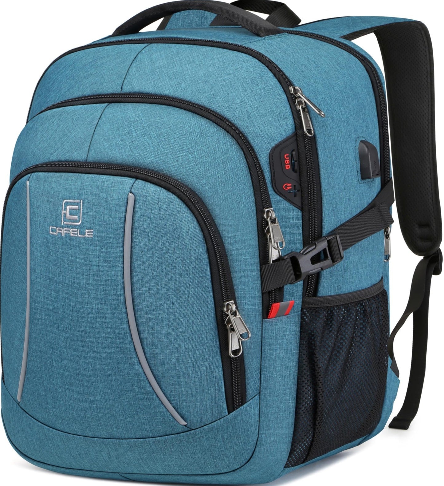17.3" Travel Backpack with USB Charging, RFID Anti Theft Pocket, Water Resistant1