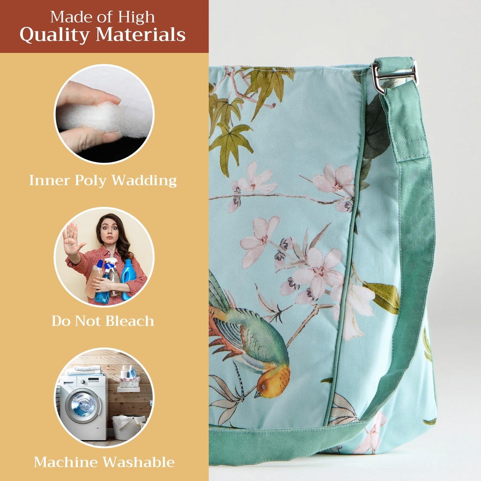 Stylish Cotton Shoulder Bag for Women   Versatile Handbag, Everyday Use, Fashion4