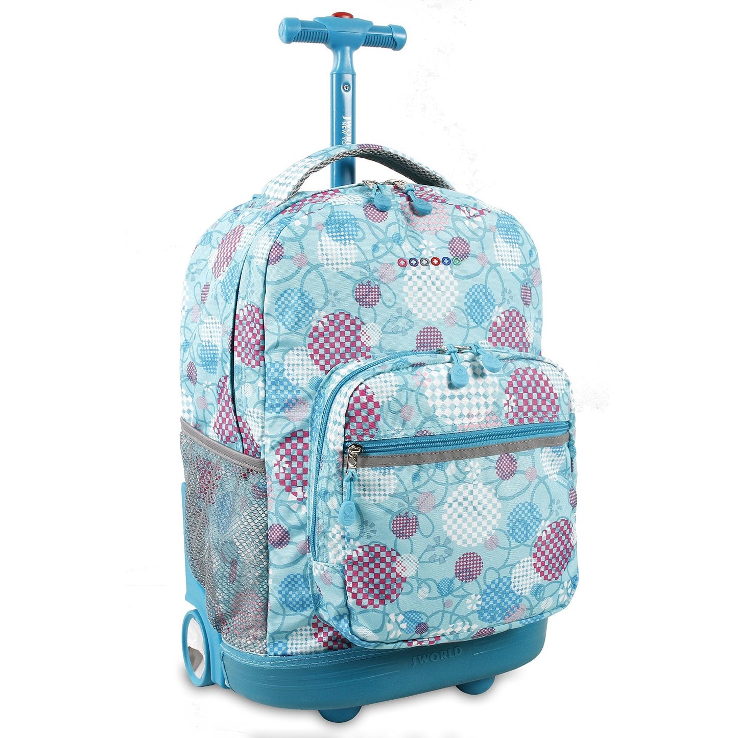 Kids Rolling Backpack with Wheels, School Roller Bookbag for Girls & Boys, 18"x11