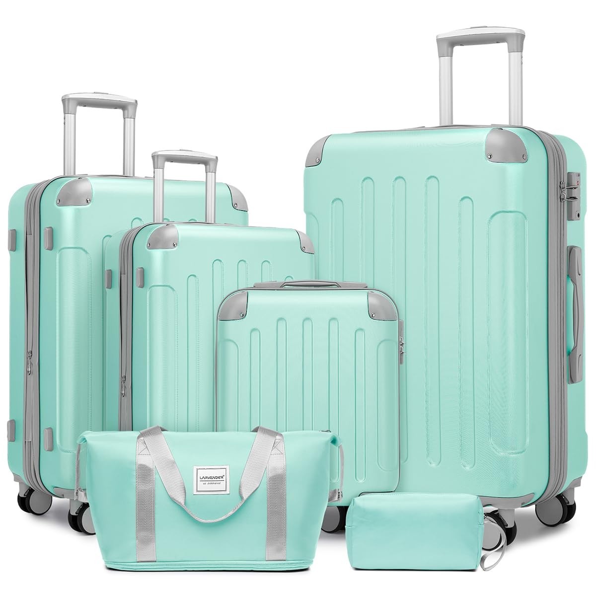 6-Piece Expandable Luggage Set with 360° Spinner Wheels & TSA Lock, Lightweight1