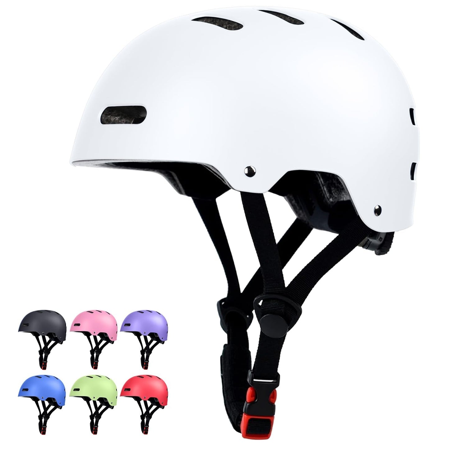 Multi-Sport Helmet for Skateboard, Bike, Scooter - Adjustable, Lightweight, Vent1